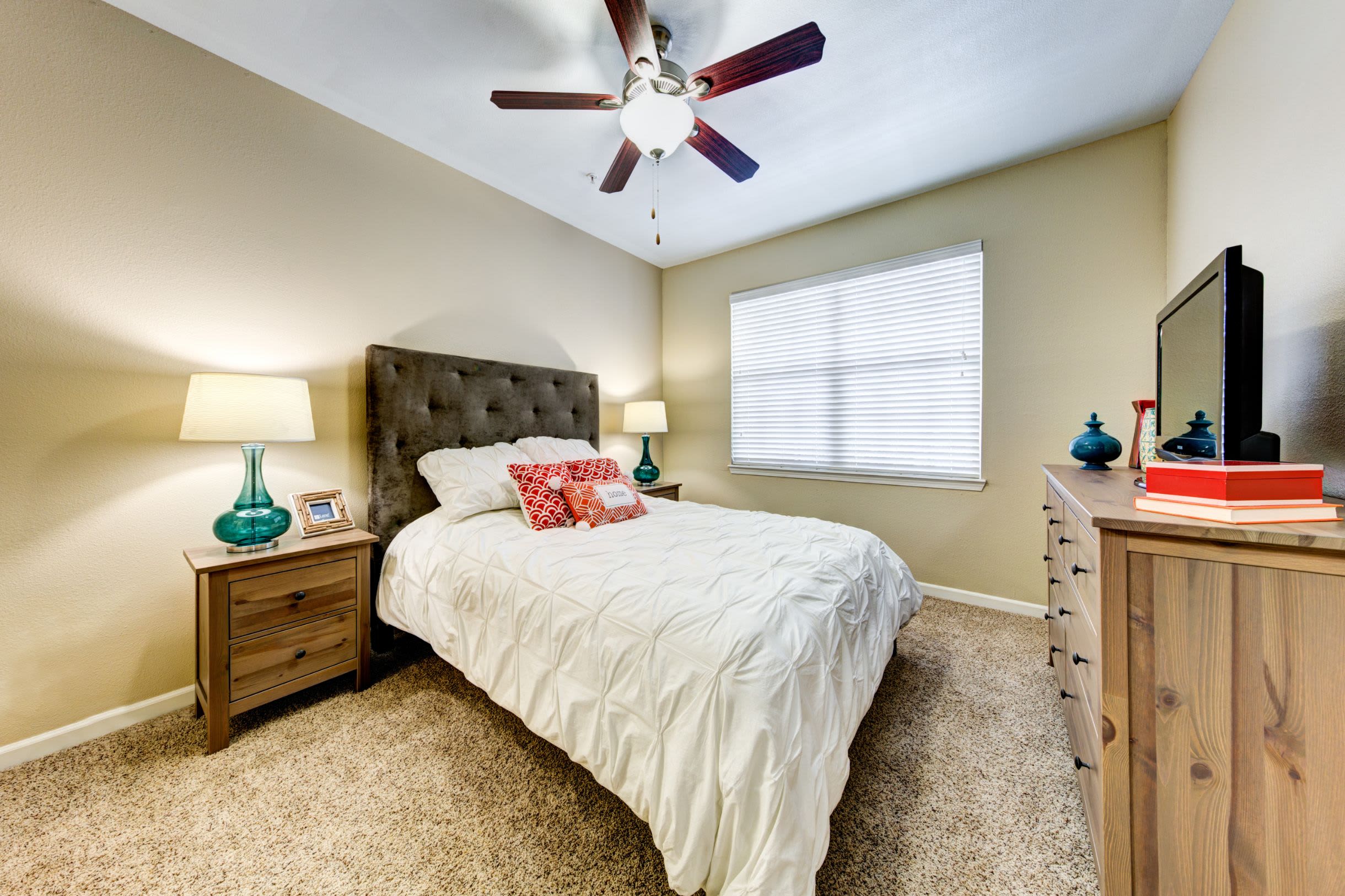Bedroom with carpet flooring at Marquis at Town Centre in Broomfield, Colorado