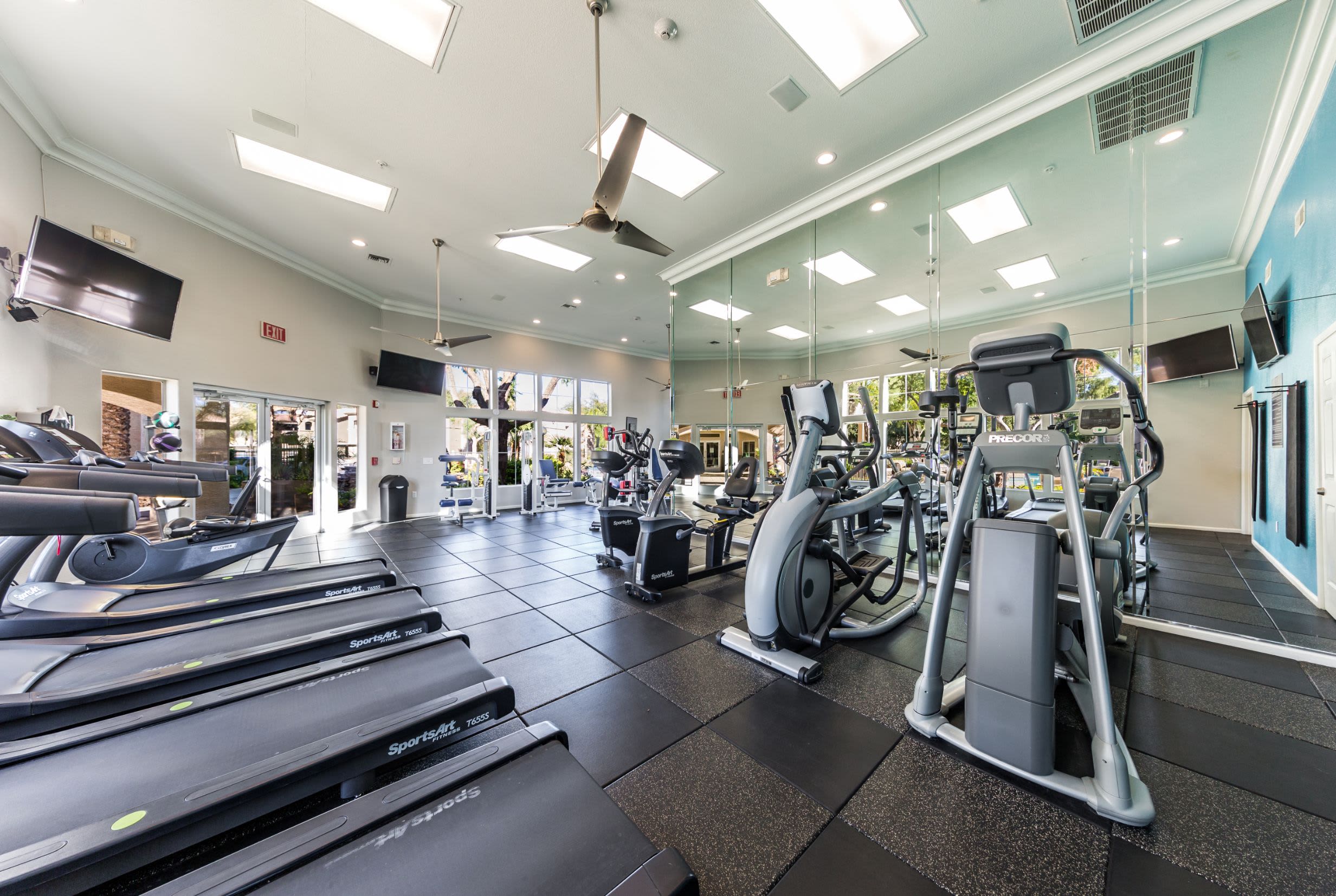 Fitness center with cardio machines at Marquis at Arrowhead in Peoria, Arizona