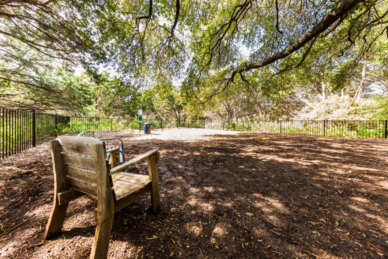 Dog park at Marquis at Caprock Canyon in Austin, Texas