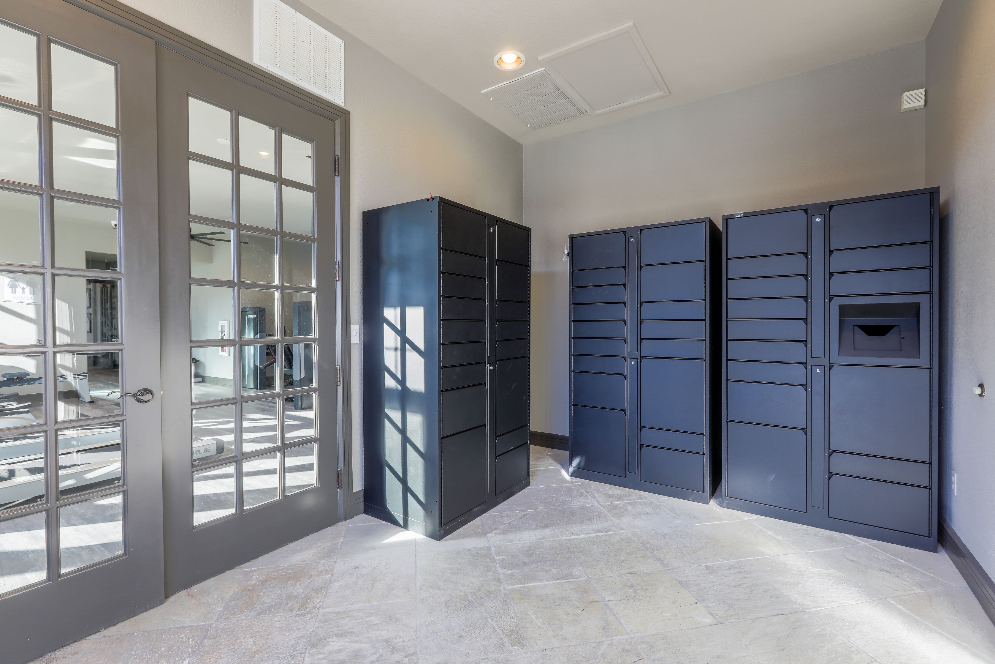 Package lockers at Marquis Castle Pines in Castle Pines, Colorado
