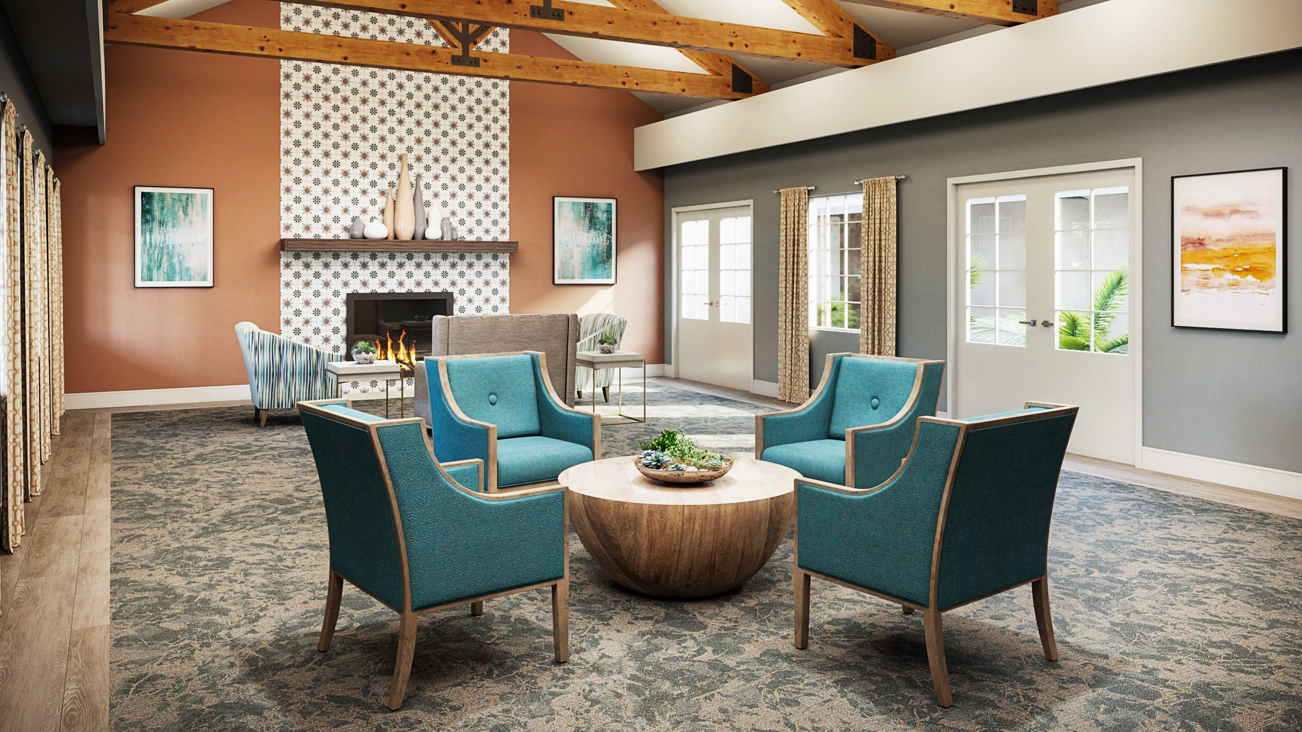 Common area at Del Obispo Terrace Senior Living