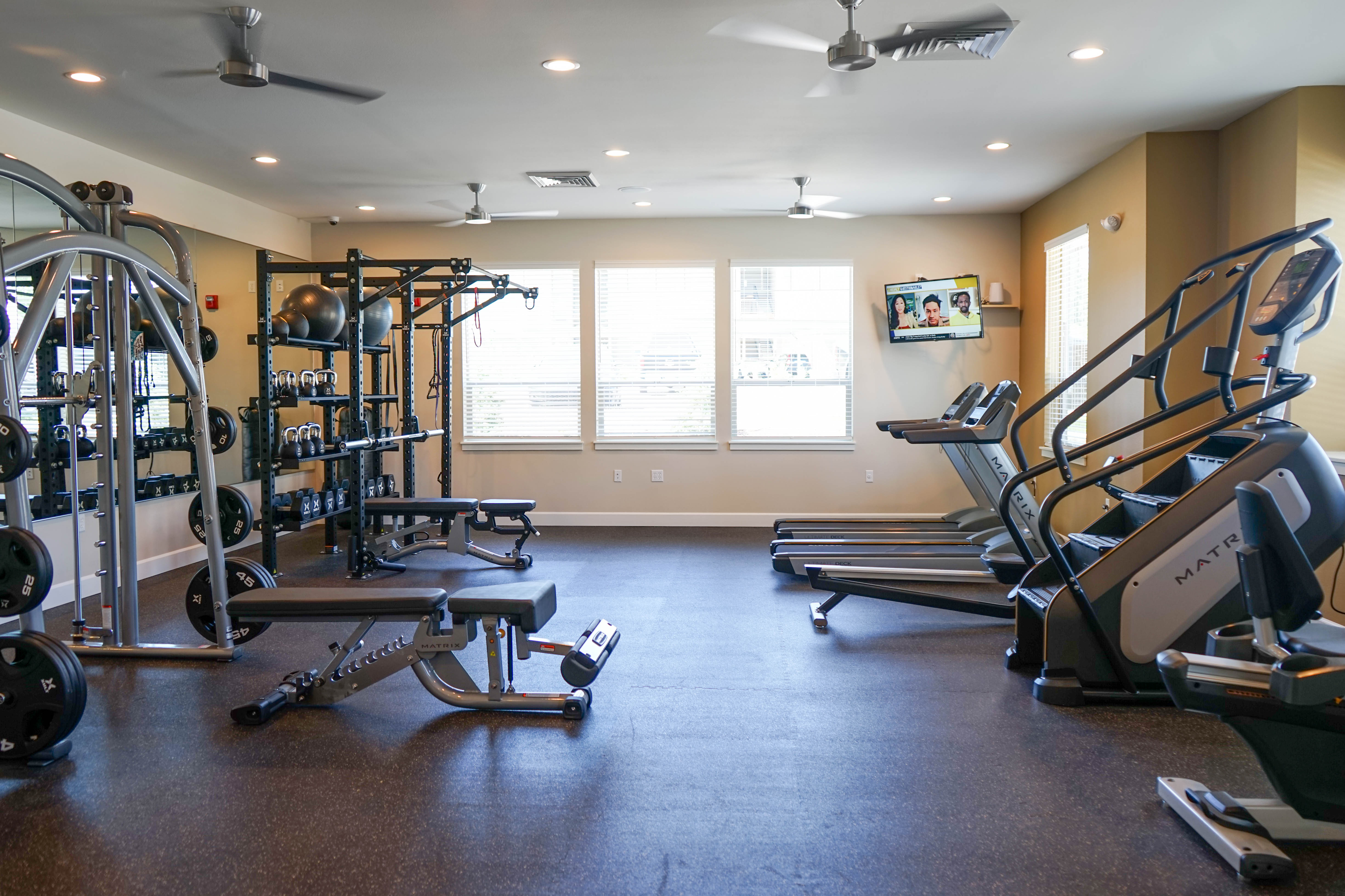 Fitness center at The Grove in Salem, Oregon