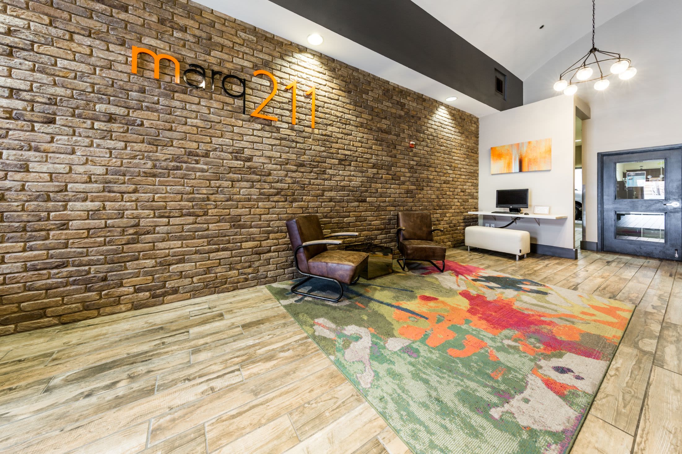 Lobby at Marq 211 in Seattle, Washington
