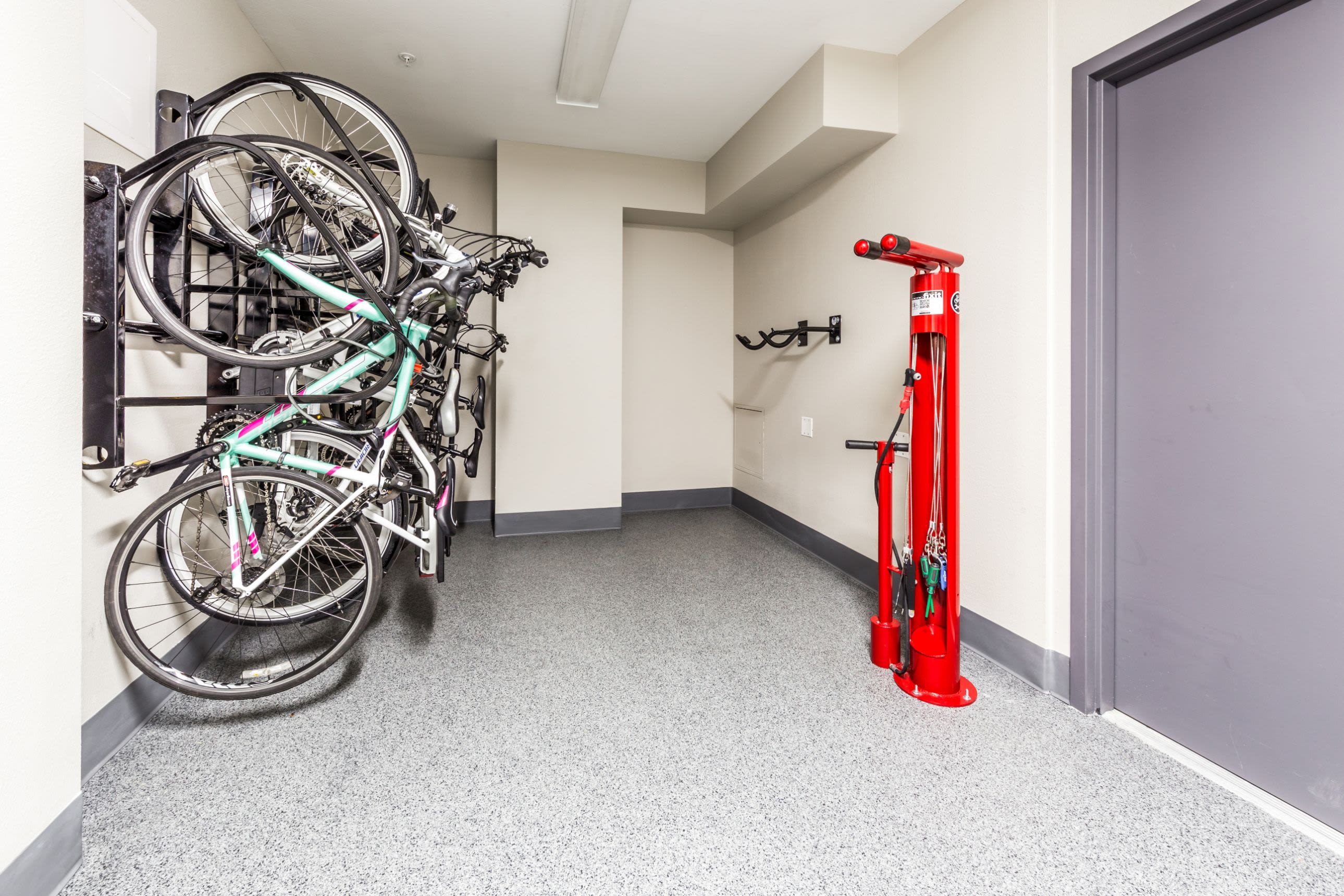 Bike storage at Marq 211 in Seattle, Washington