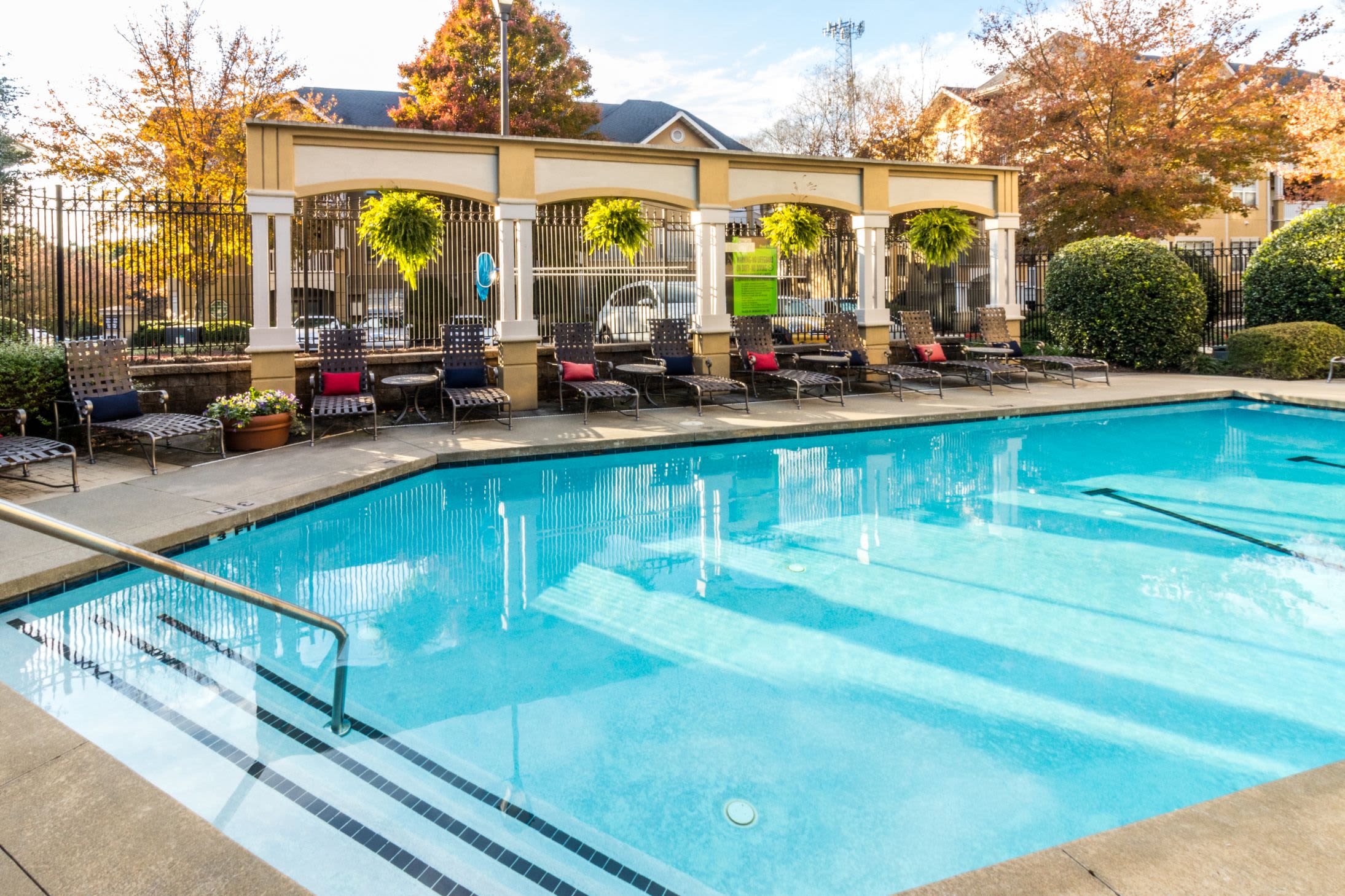 Sparkling pool at Marquis Midtown West in Atlanta, Georgia