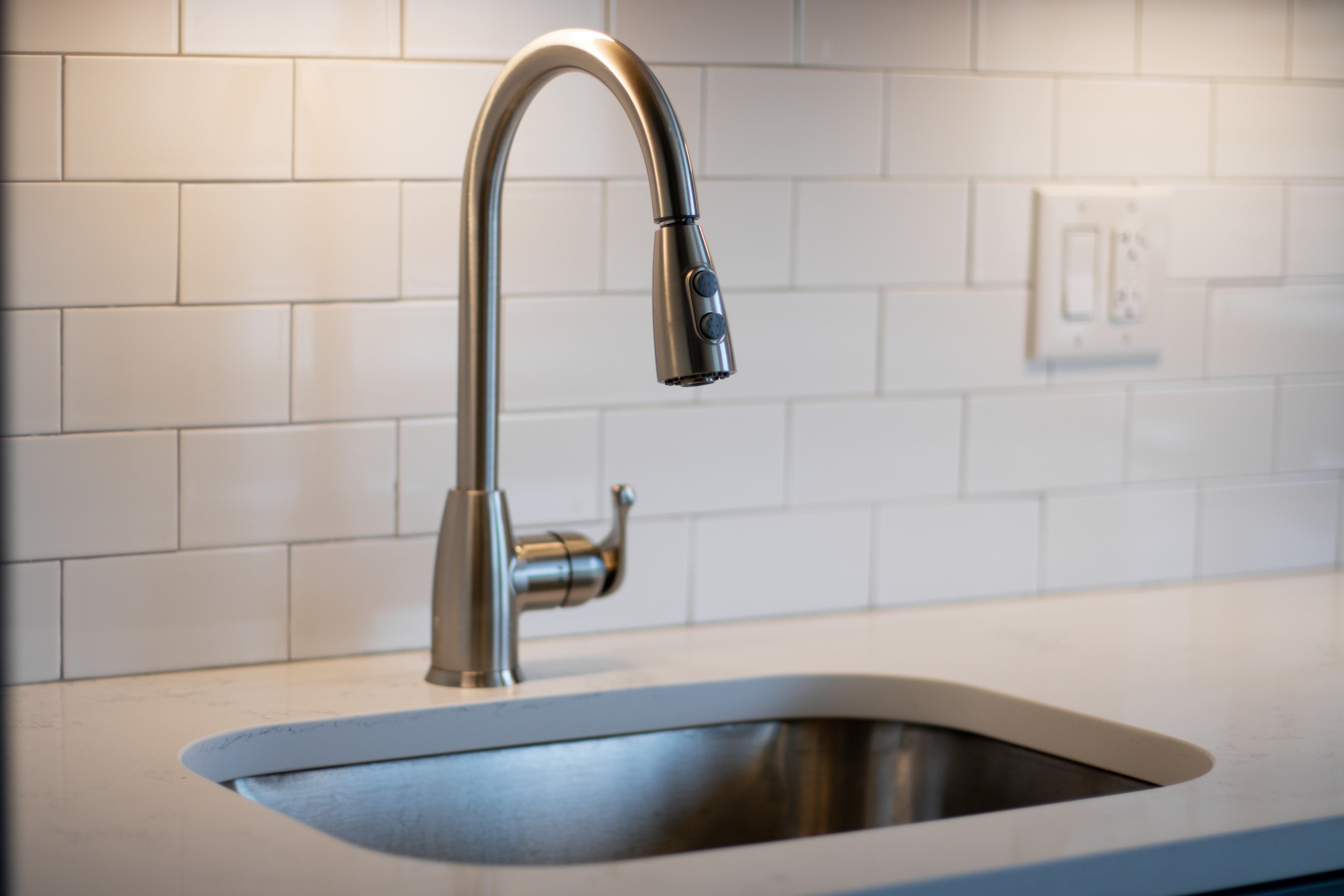 Close-up of sink at Flats of Forestville Apartment Homes in Forestville, Maryland