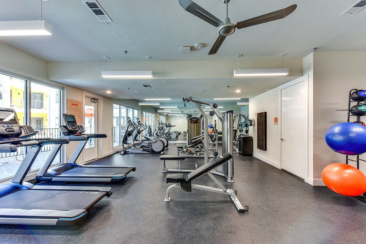 Work up a sweat at St. Johns West's fitness center in Austin, Texas