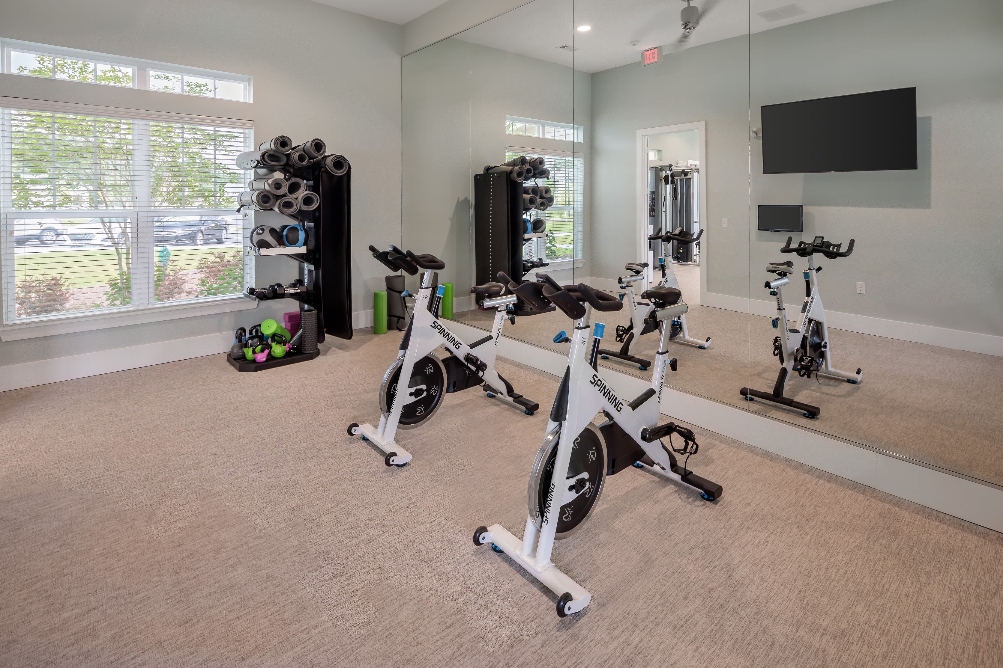 Full state of the art fitness area for residents at The Mason in Ladson, South Carolina