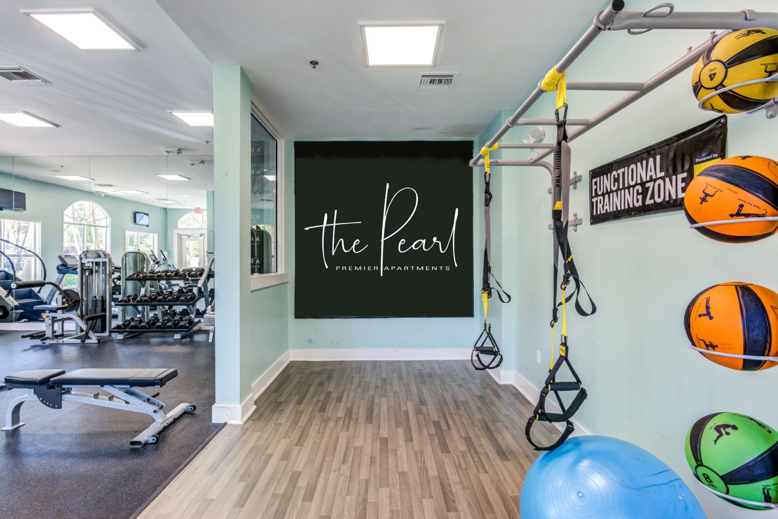 A gym at The Pearl in Ft Lauderdale, Florida