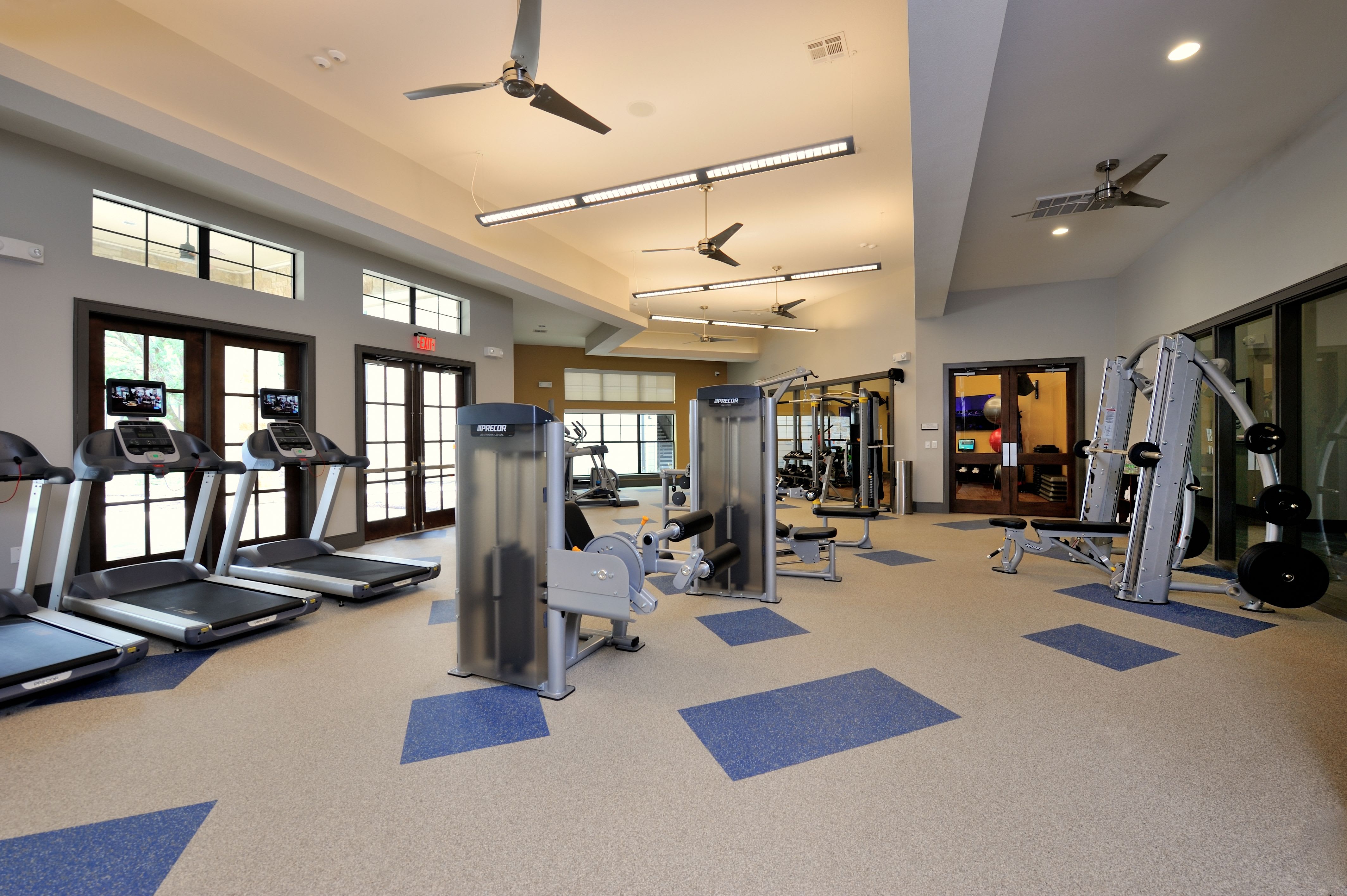 Fitness room at Olympus Falcon Landing in Katy, TX
