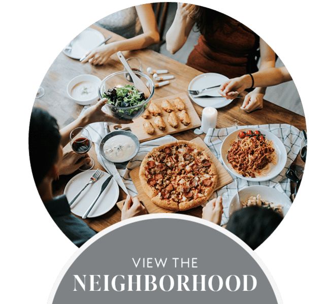 Neighborhood at The Pointe Apartments in Brea, California