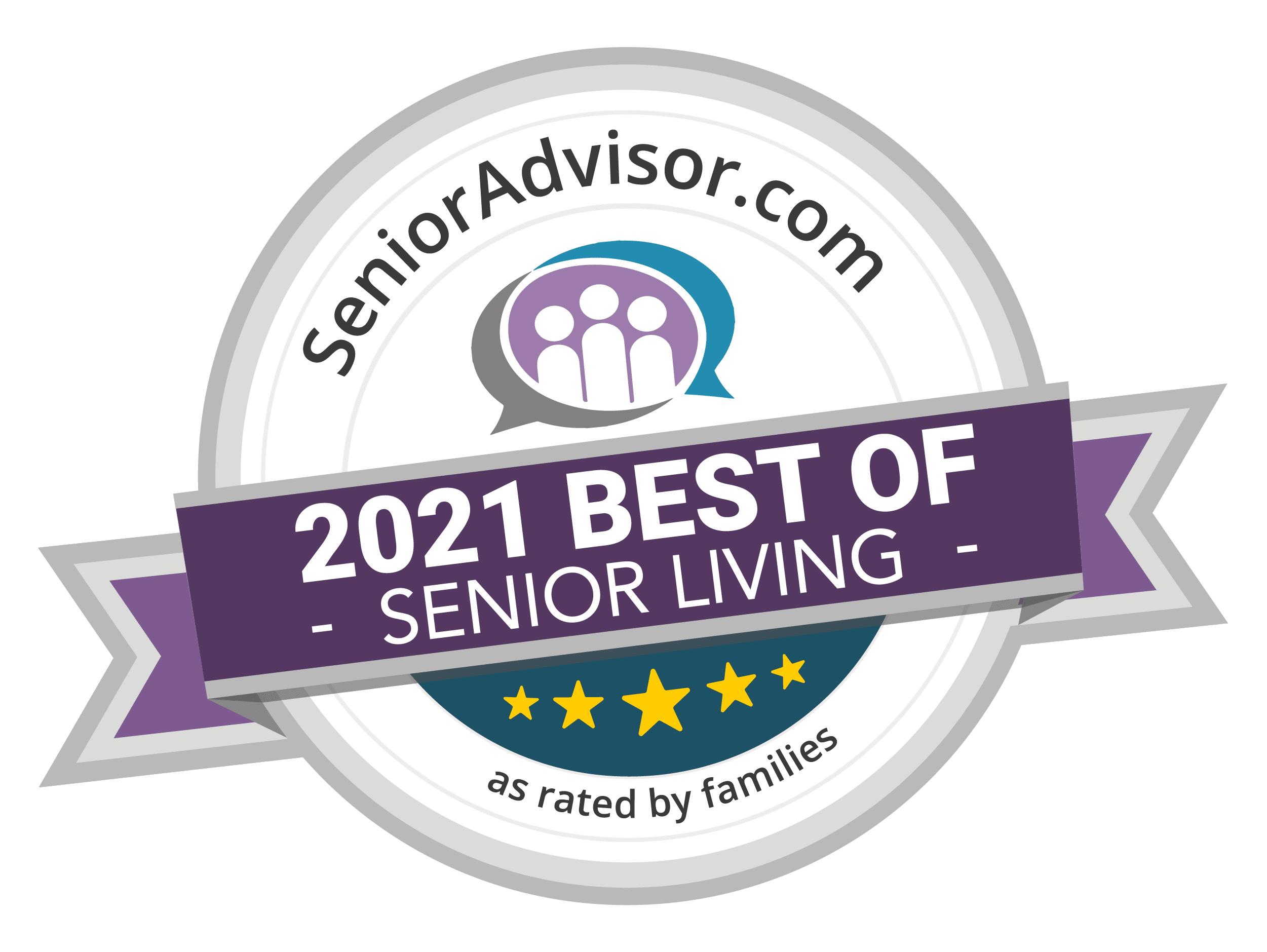 2018 best of senior living award for Chestnut Knoll in Boyertown, PA