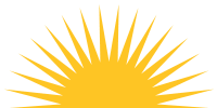 Rising sun illustration, part of the Nova Storage logo