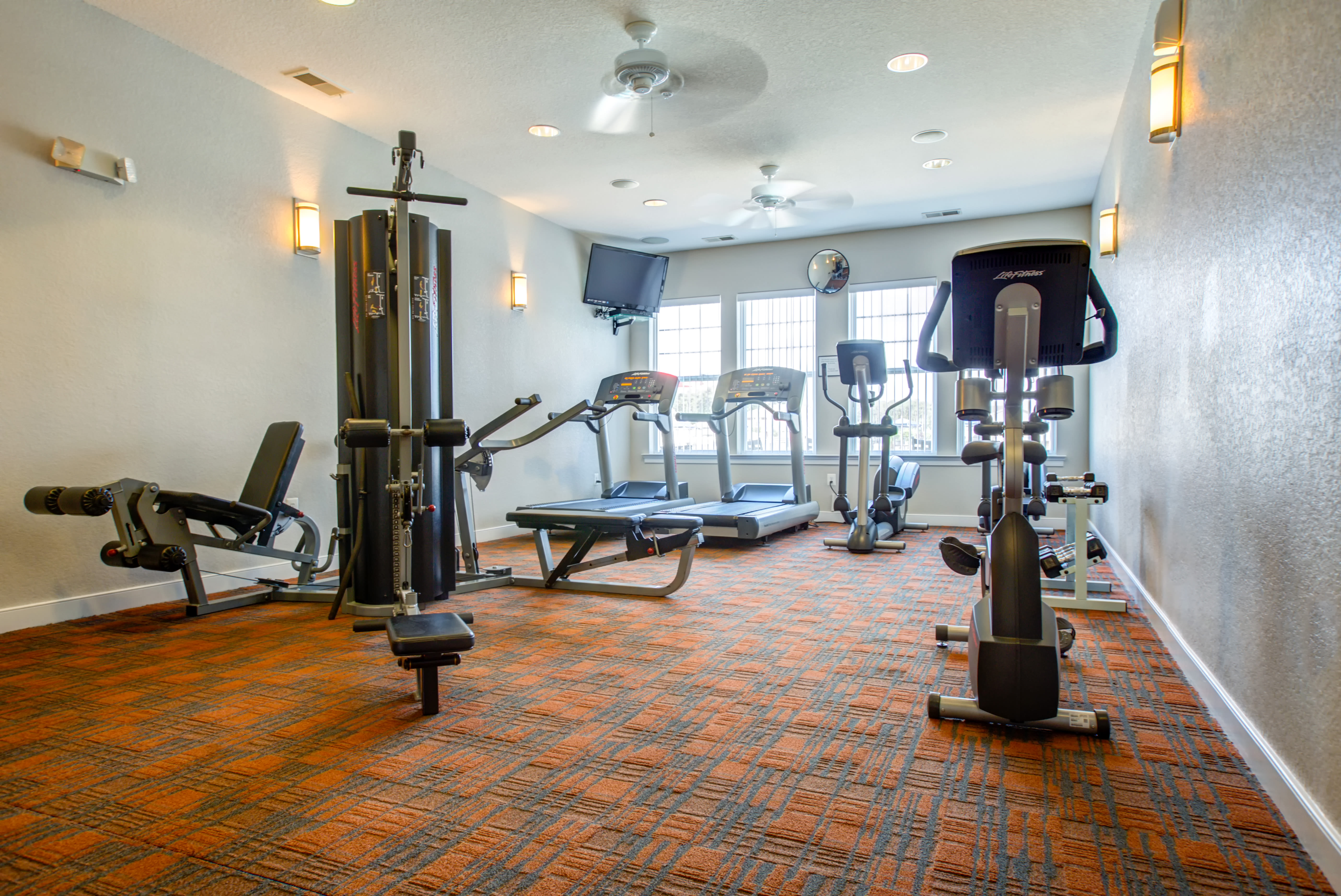 Fitness center at Heroes Manor in Camp Lejeune, North Carolina