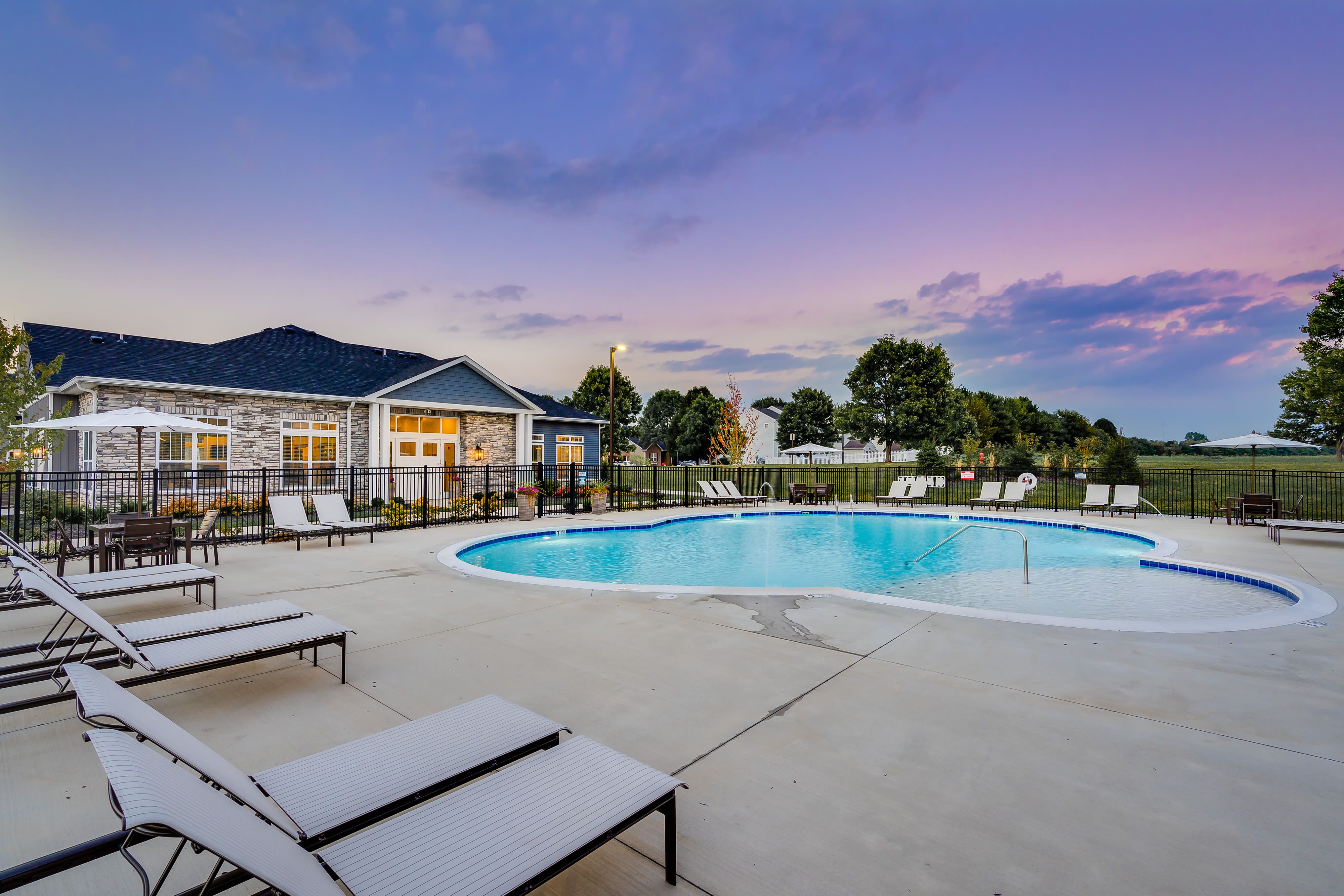 Swimming pool at Alexander Pointe Apartments in Maineville, Ohio