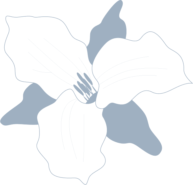 The Flats at West Broad Village flower logo