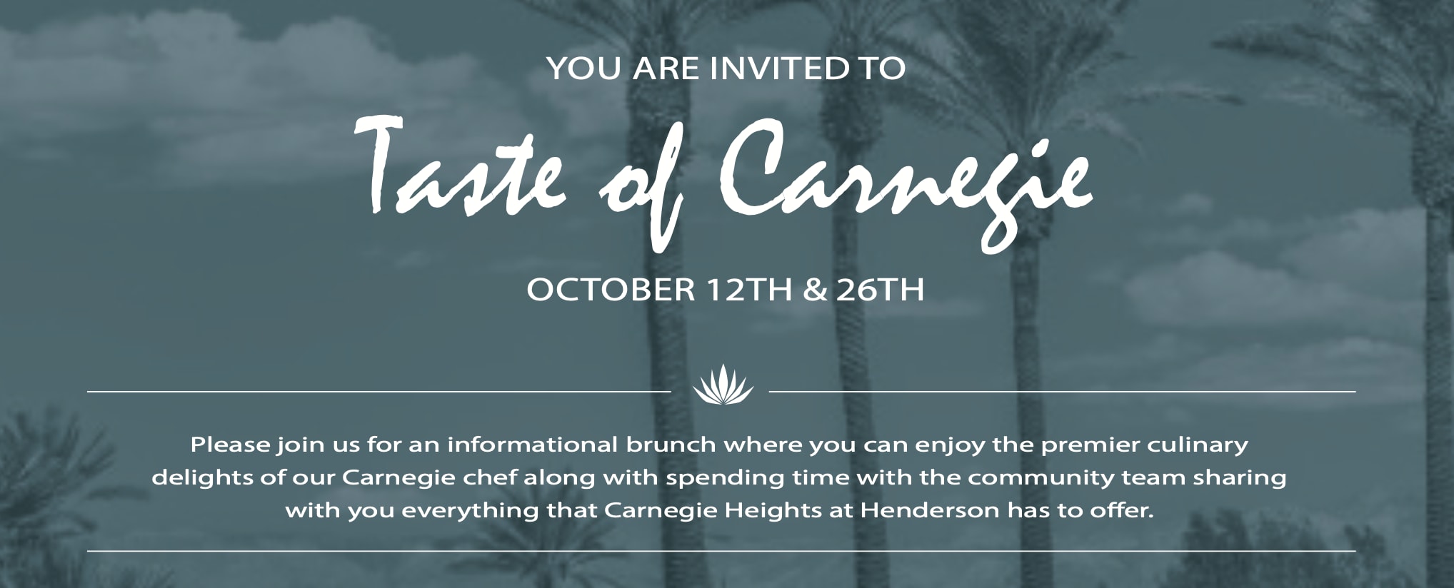 Taste of Carnegie event flyer