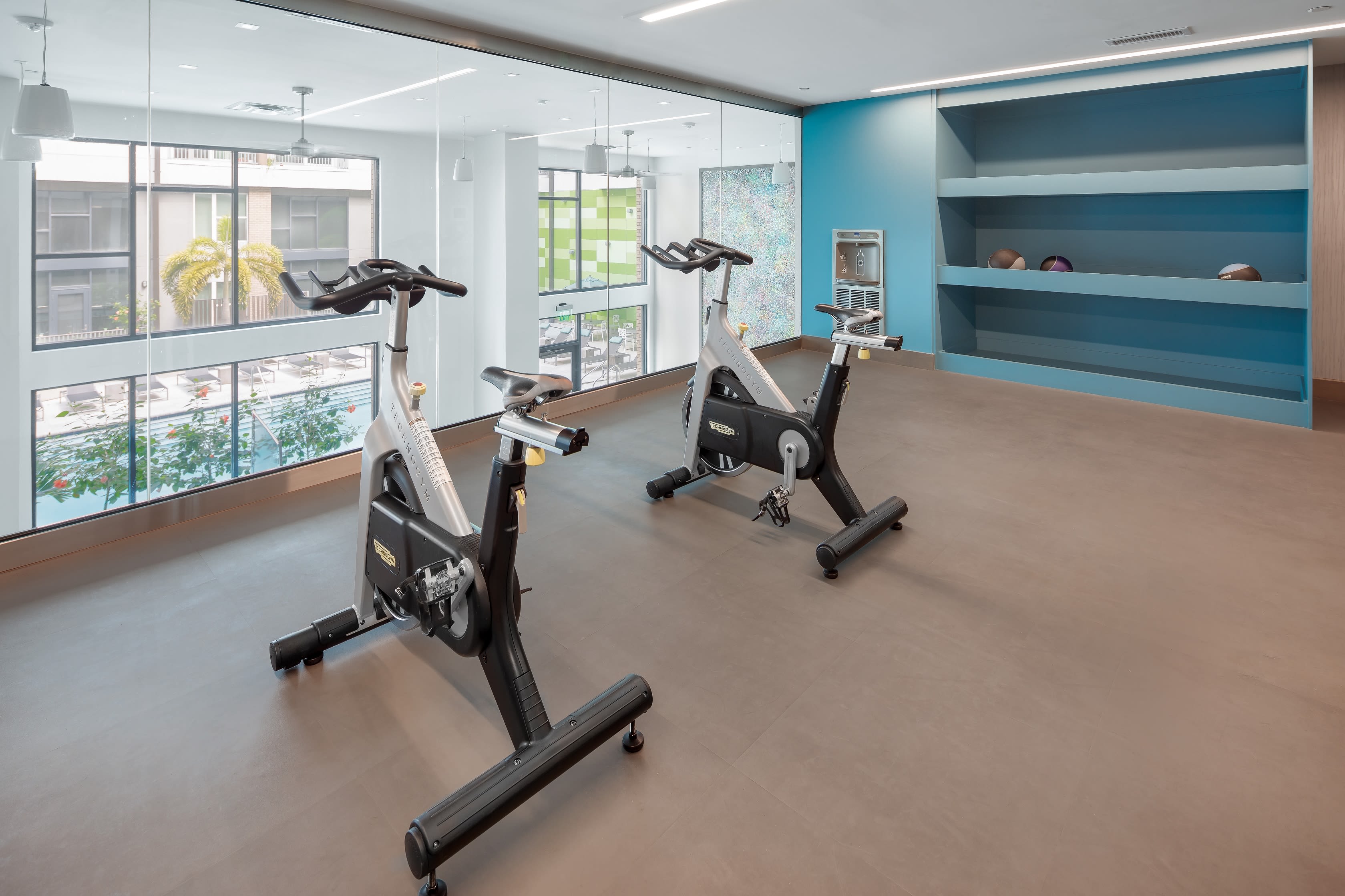 Cycling studio at Central Station on Orange in Orlando, Florida
