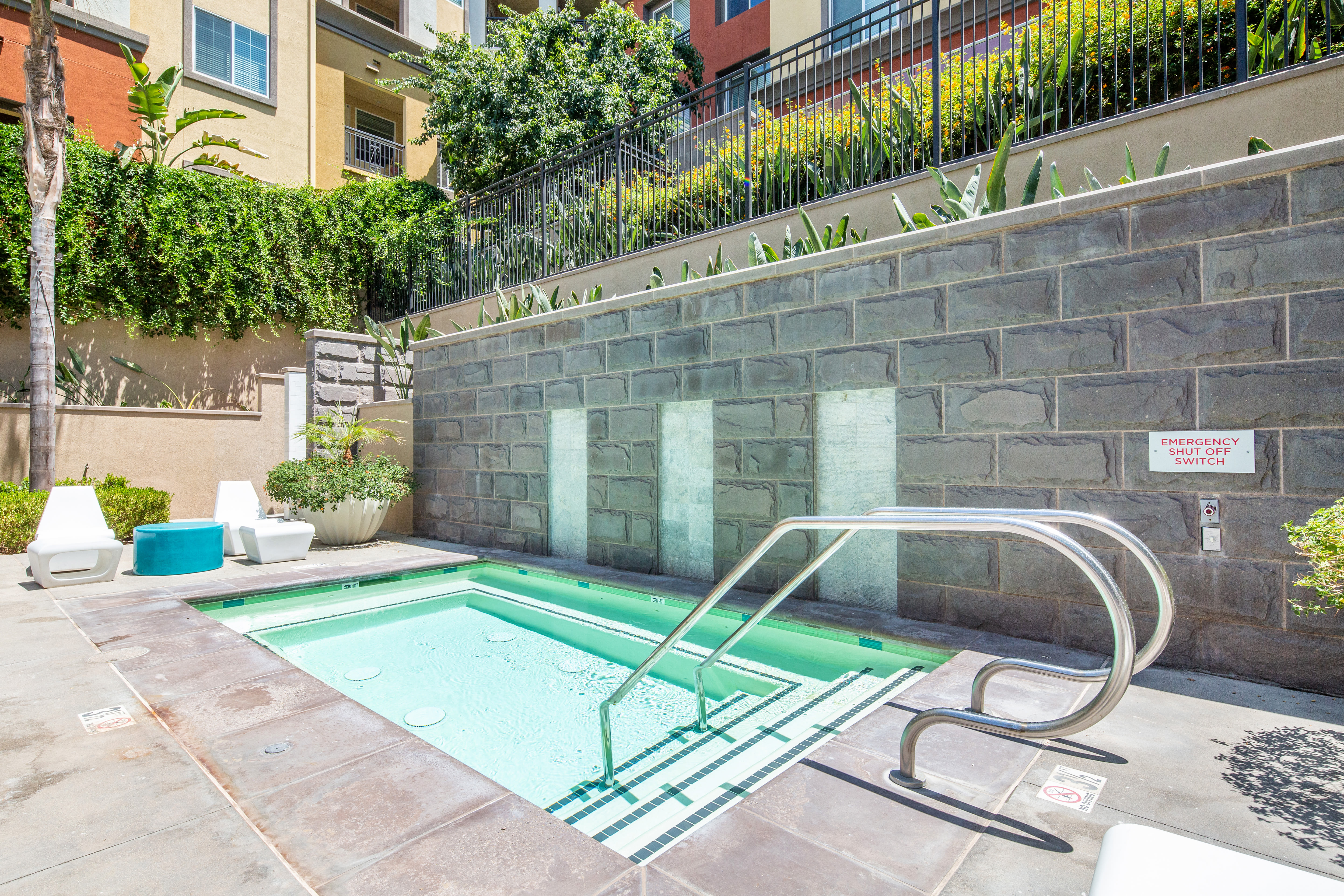 Hot tub at The Boulevard Apartment Homes in Woodland Hills, California