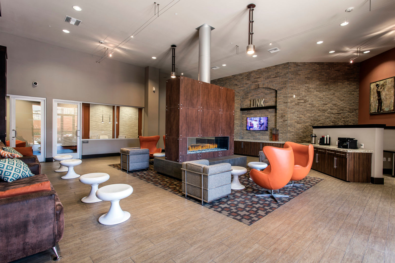 Clubhouse at The Boulevard Apartment Homes in Woodland Hills, California