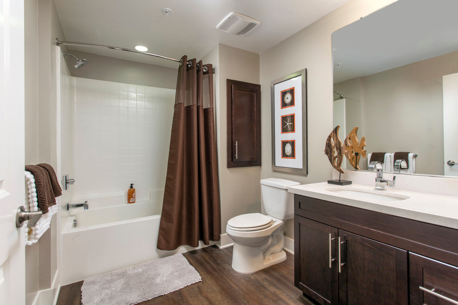 Bathroom at The Boulevard Apartment Homes in Woodland Hills, California