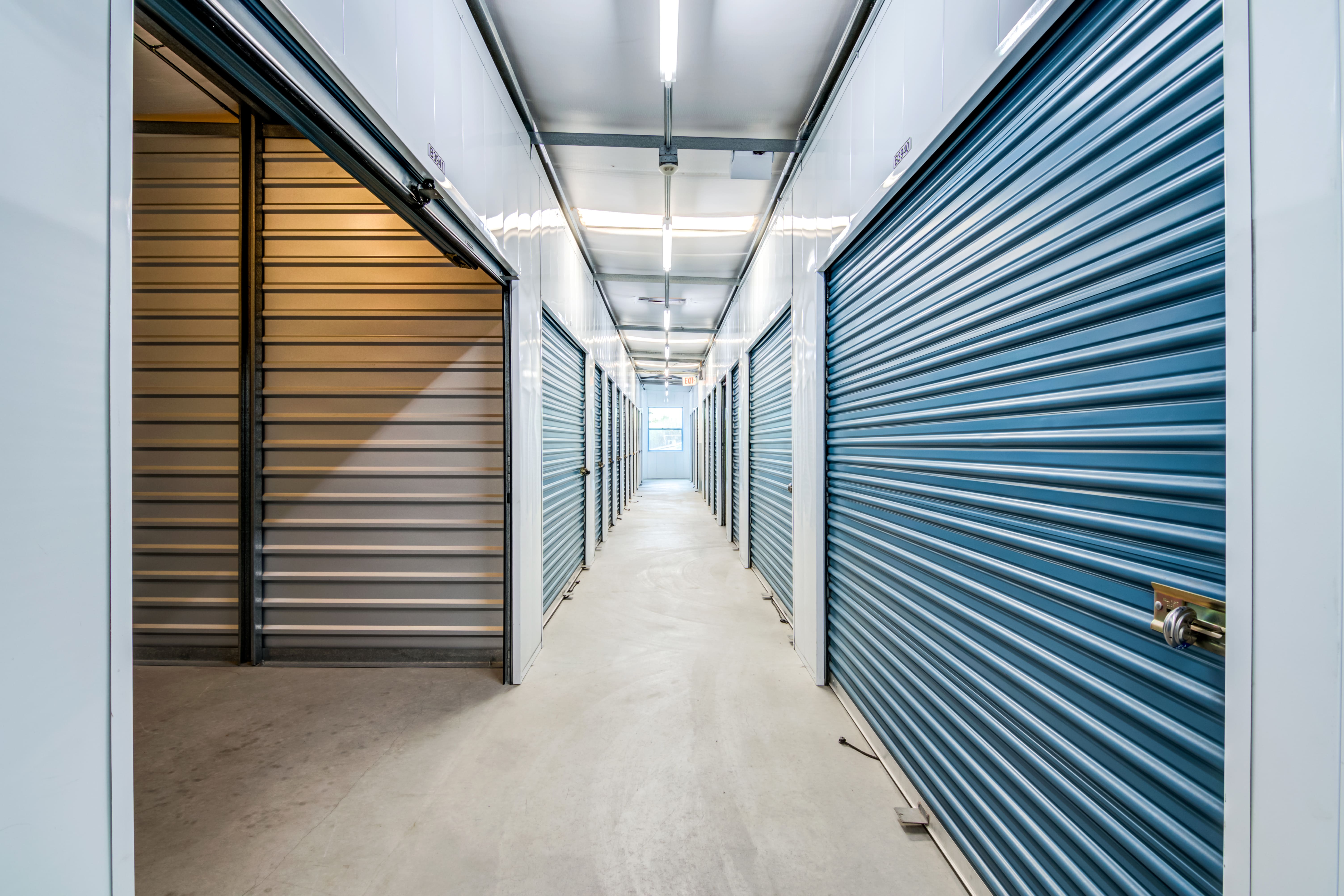 Indoor storage unit access at Golden Triangle Self Storage in San Diego, CA