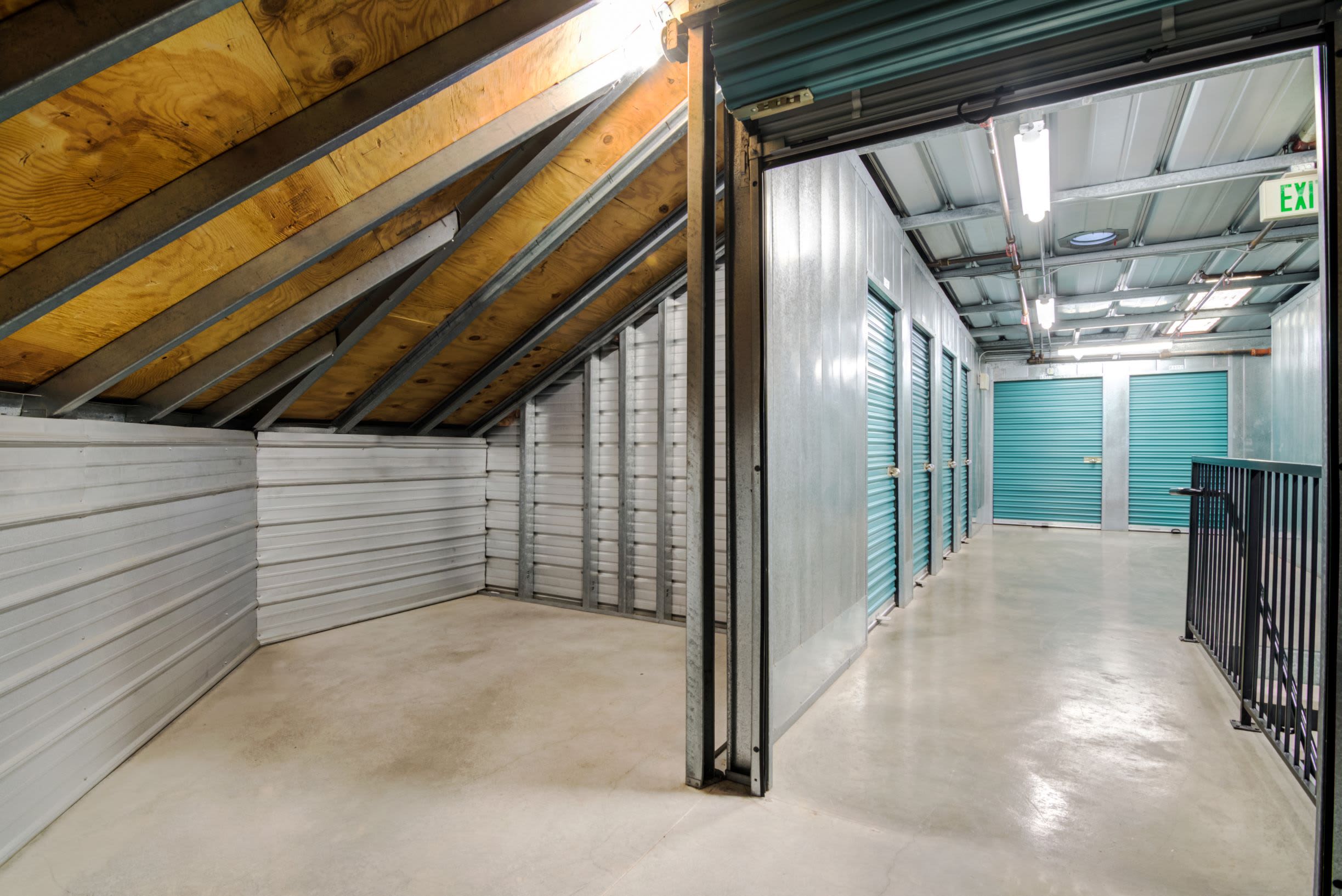 An open indoor area at Olivenhain Self Storage in Encinitas, CA