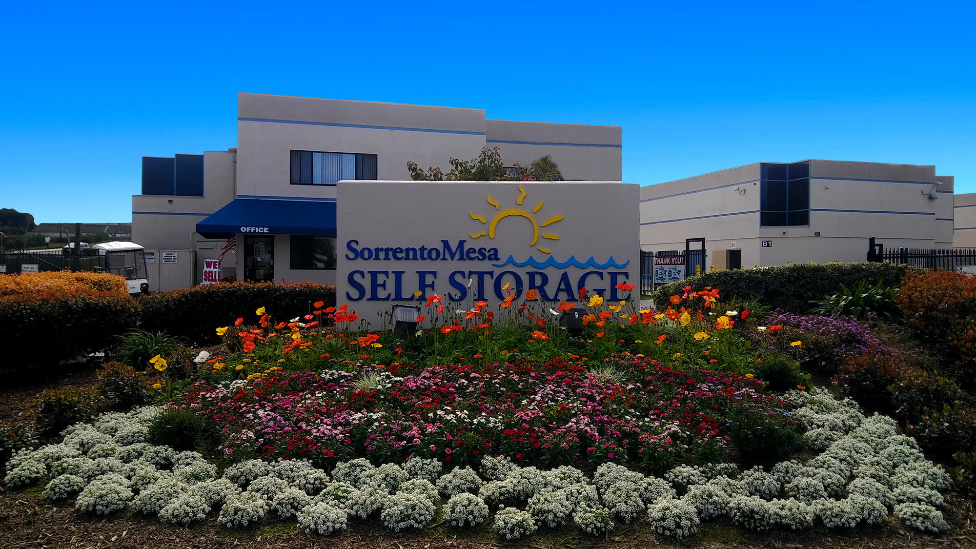 The facility grounds at Sorrento Mesa Self Storage in San Diego, CA