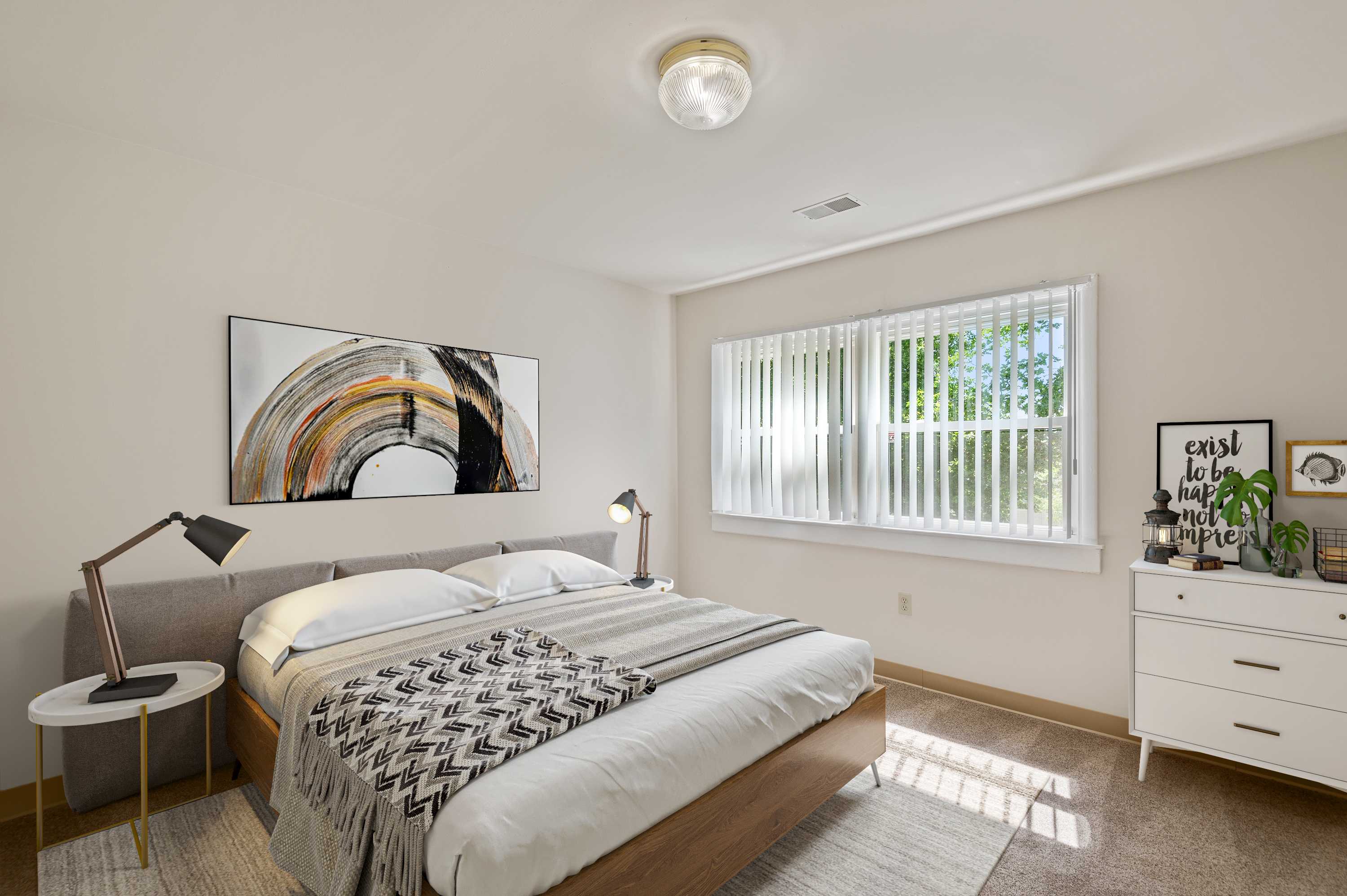 A spacious bedroom at North Severn Village in Annapolis, Maryland
