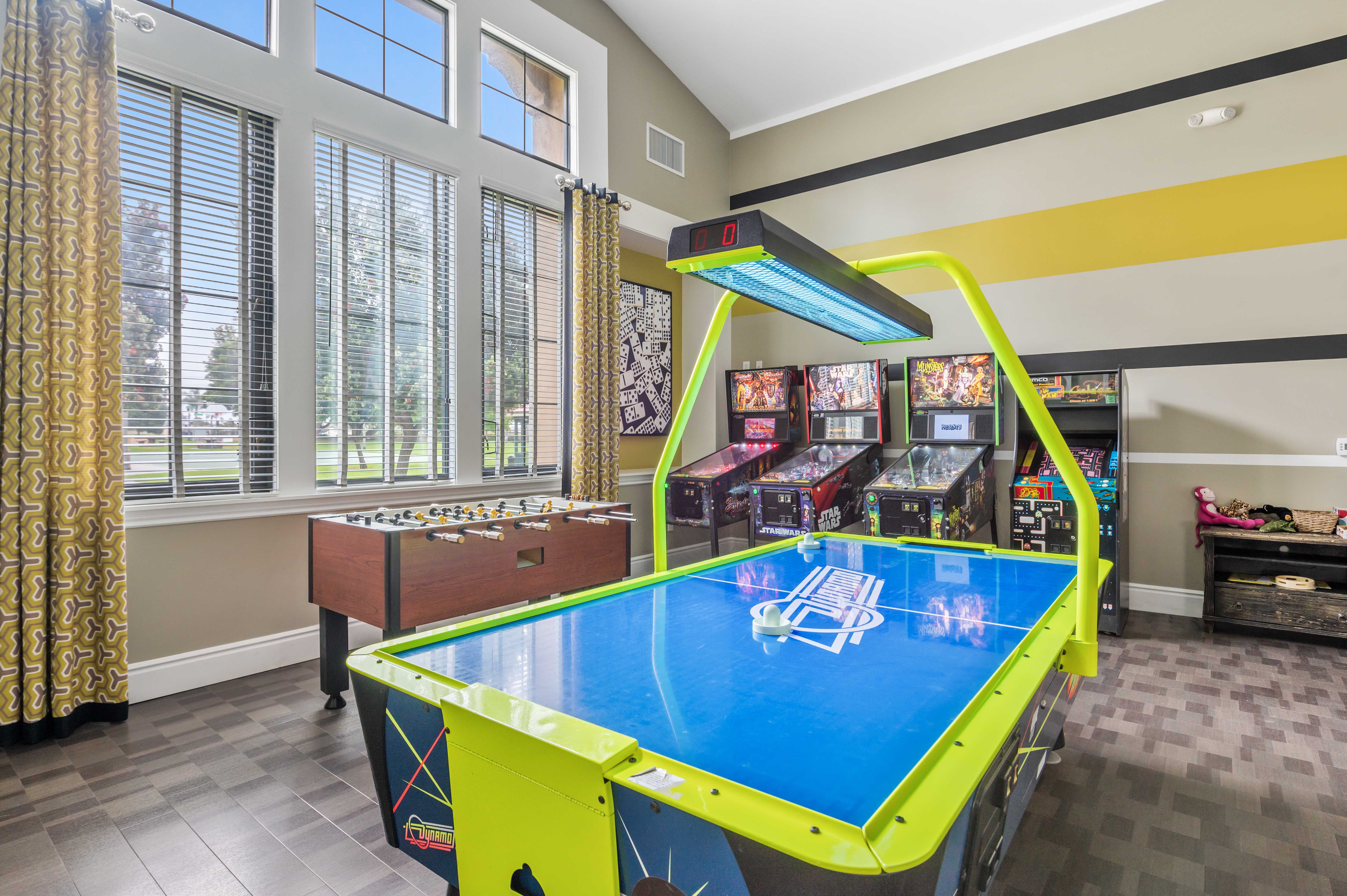 The community game room at at Coral Sea Cove in Port Hueneme, California