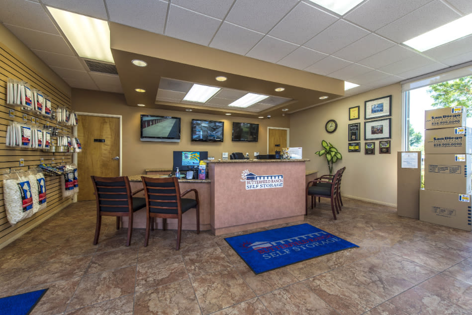 The front office at Butterfield Ranch Self Storage in Temecula, CA