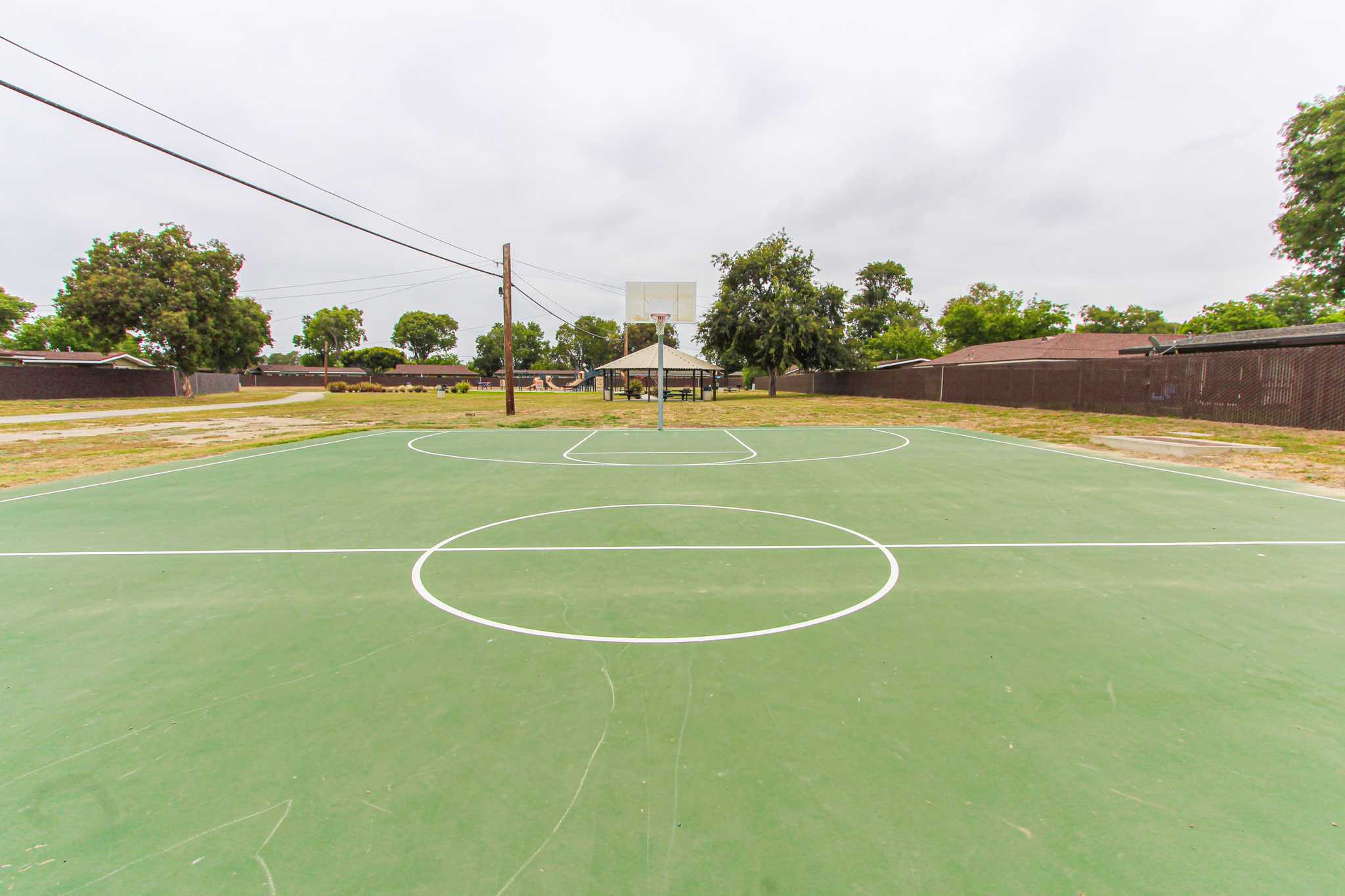 Basketball courts at Santa Rosa in Point Mugu, California