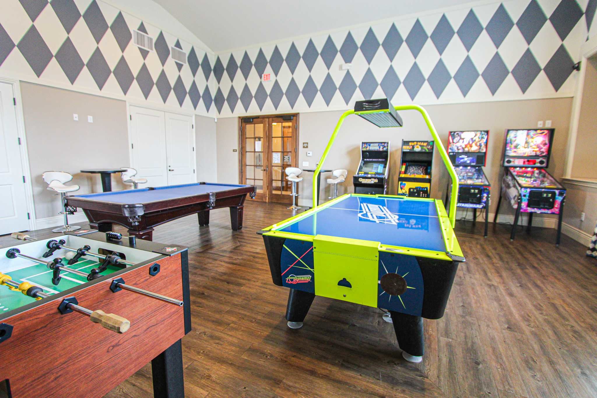 The game room at San Miguel in Point Mugu, California