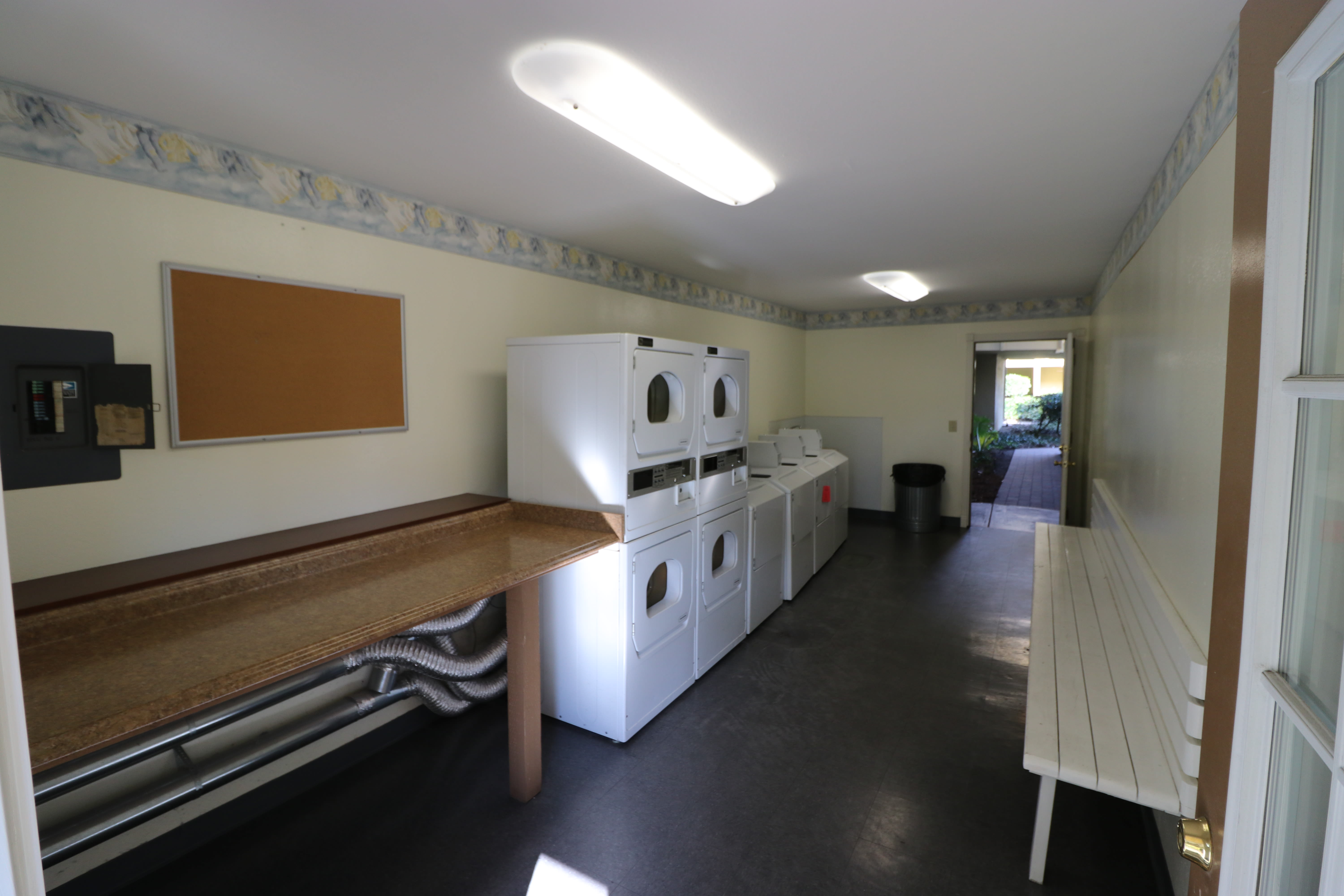 Onsite laundry facility at Bayfair Apartment Homes in San Lorenzo, California