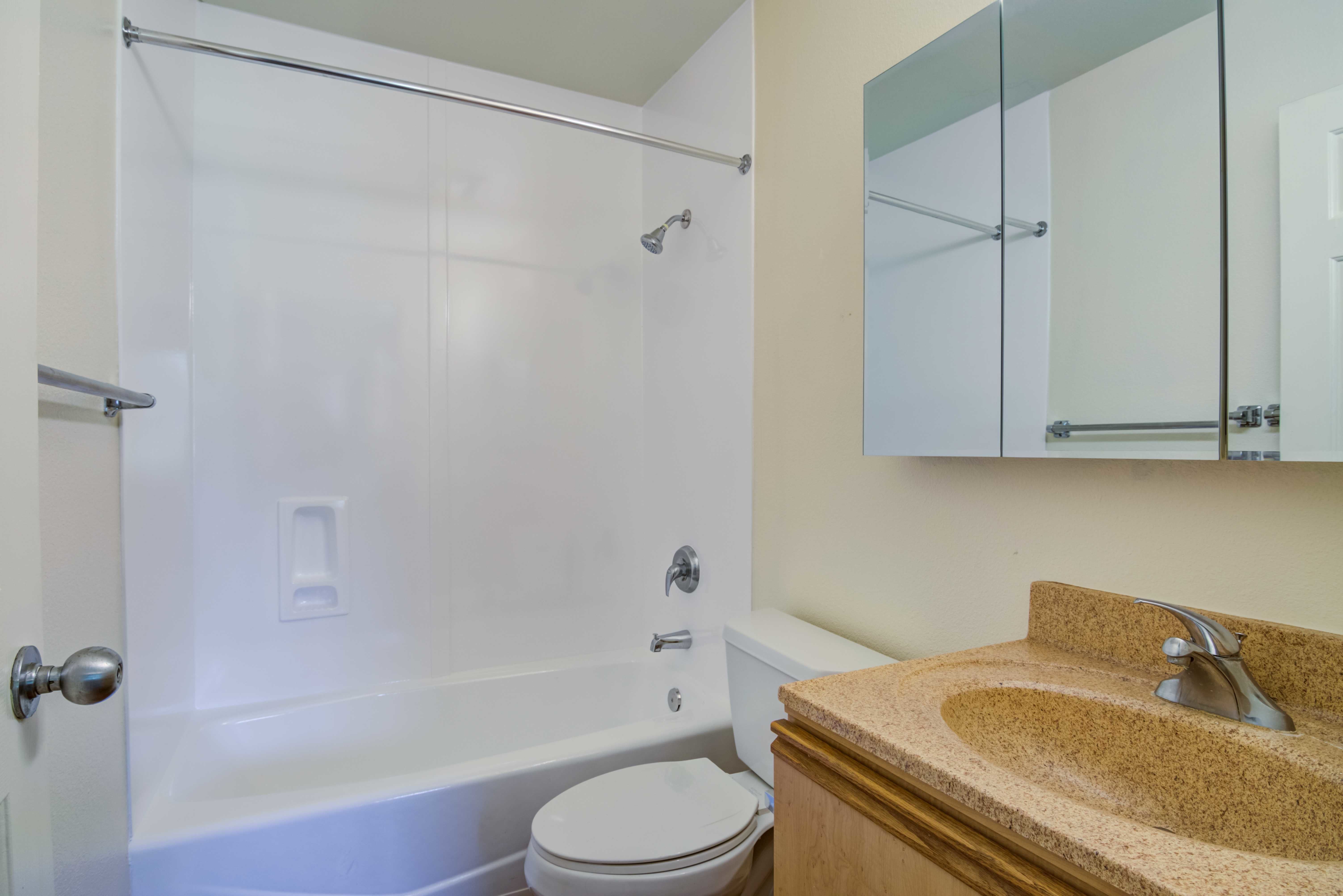 A bathroom in a home at San Onofre I in San Clemente, California