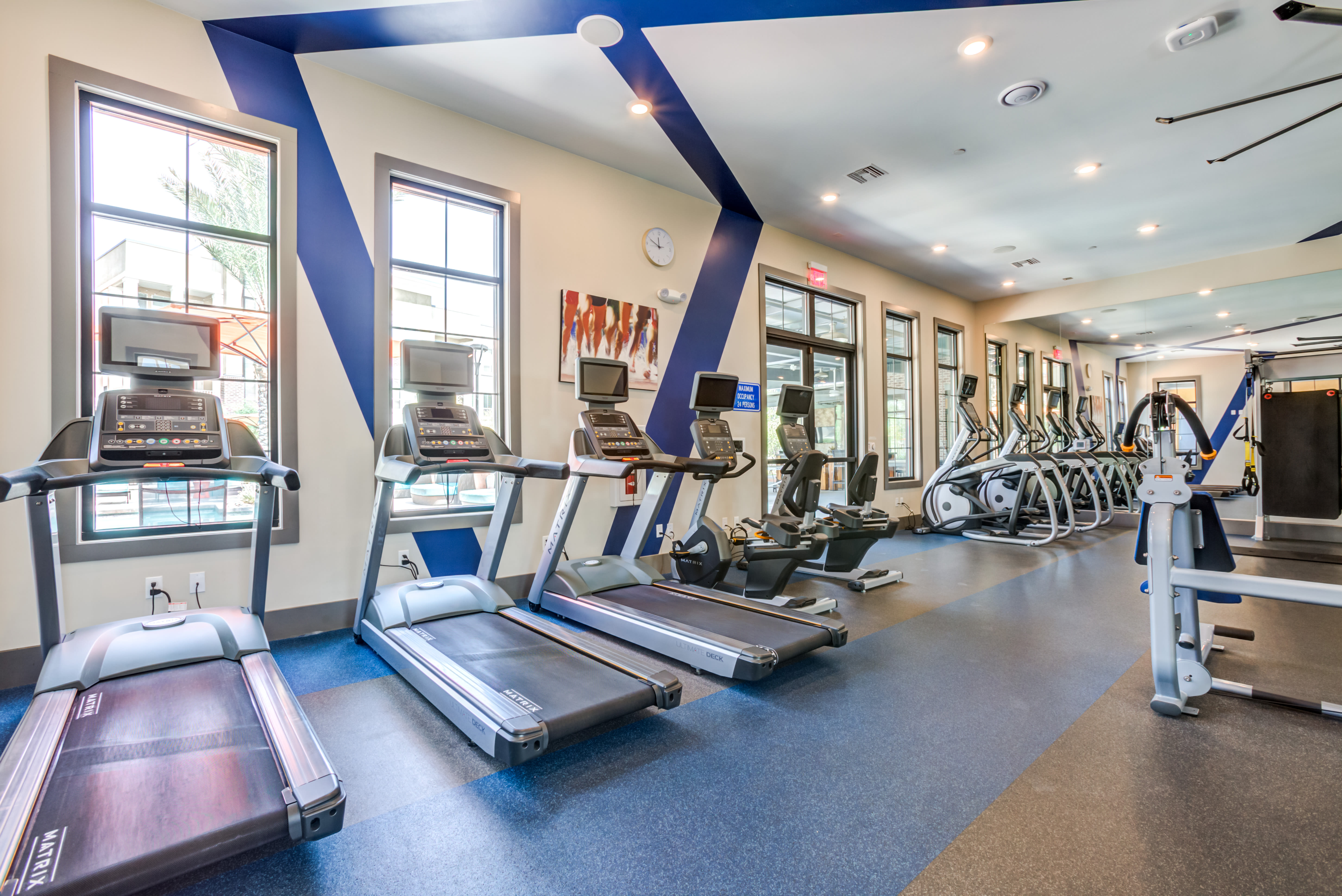 Fitness center at Town Commons in Gilbert, Arizona