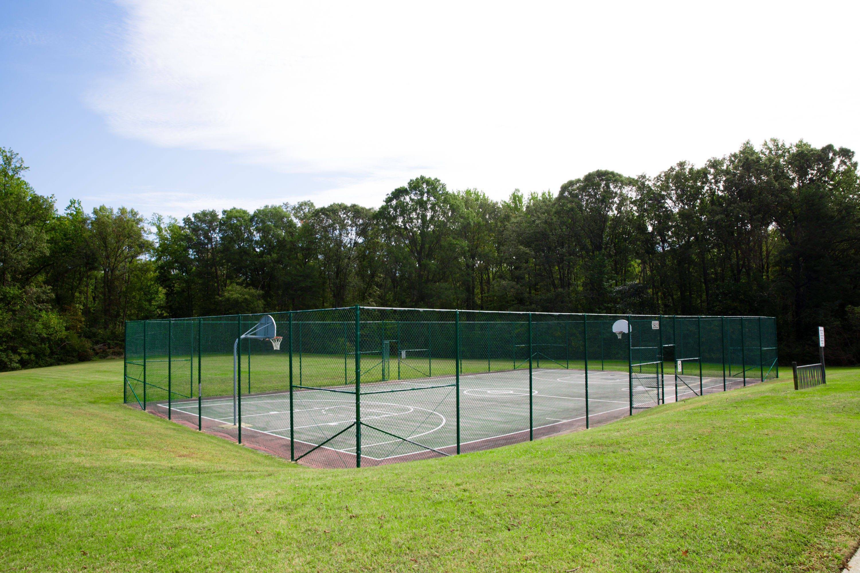 A basketball court at Carpenter Park in Patuxent River, Maryland