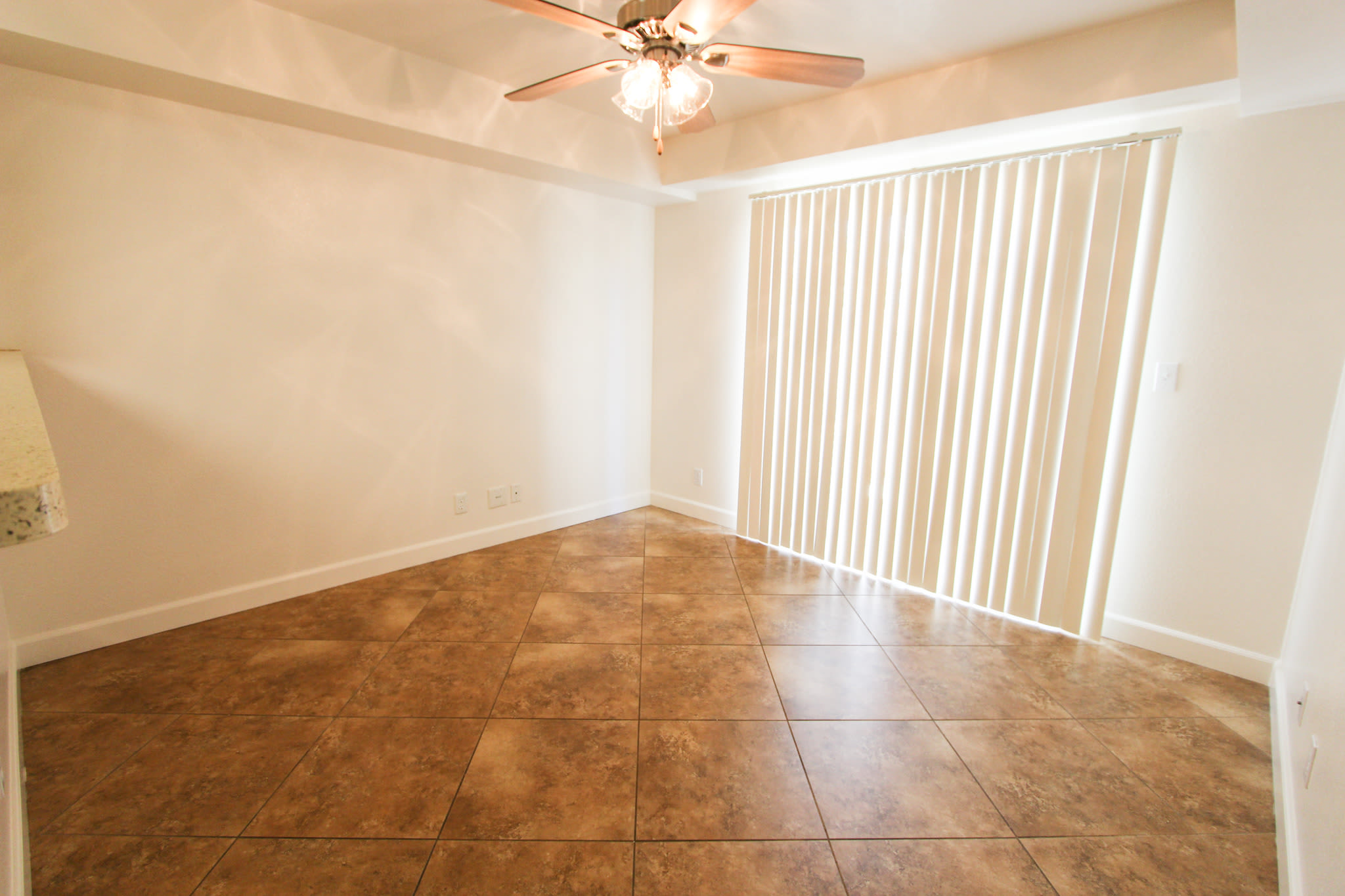 The dining room in a home at Chollas Heights in San Diego, California