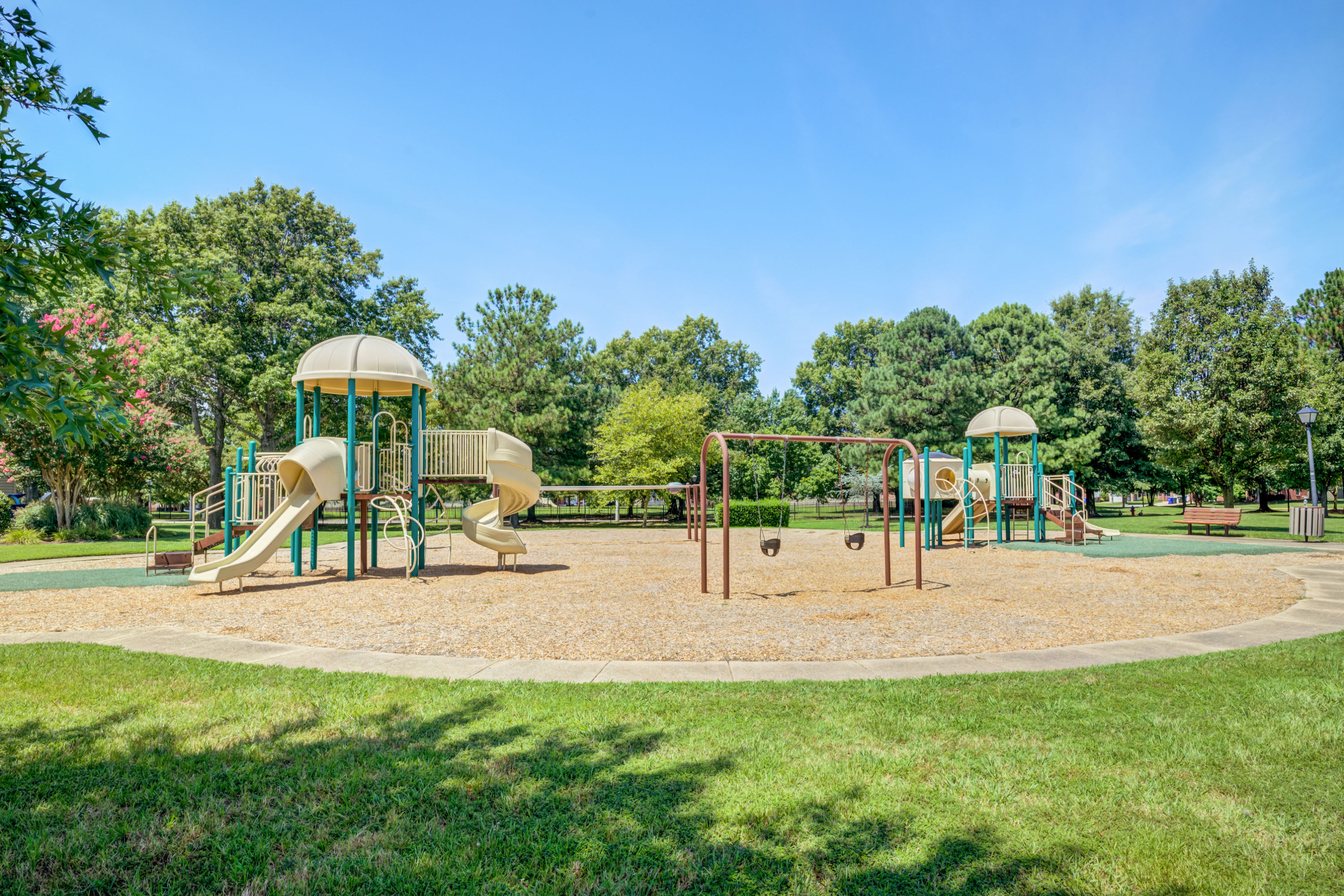A community playground at Midway Manor in Virgina Beach, Virginia