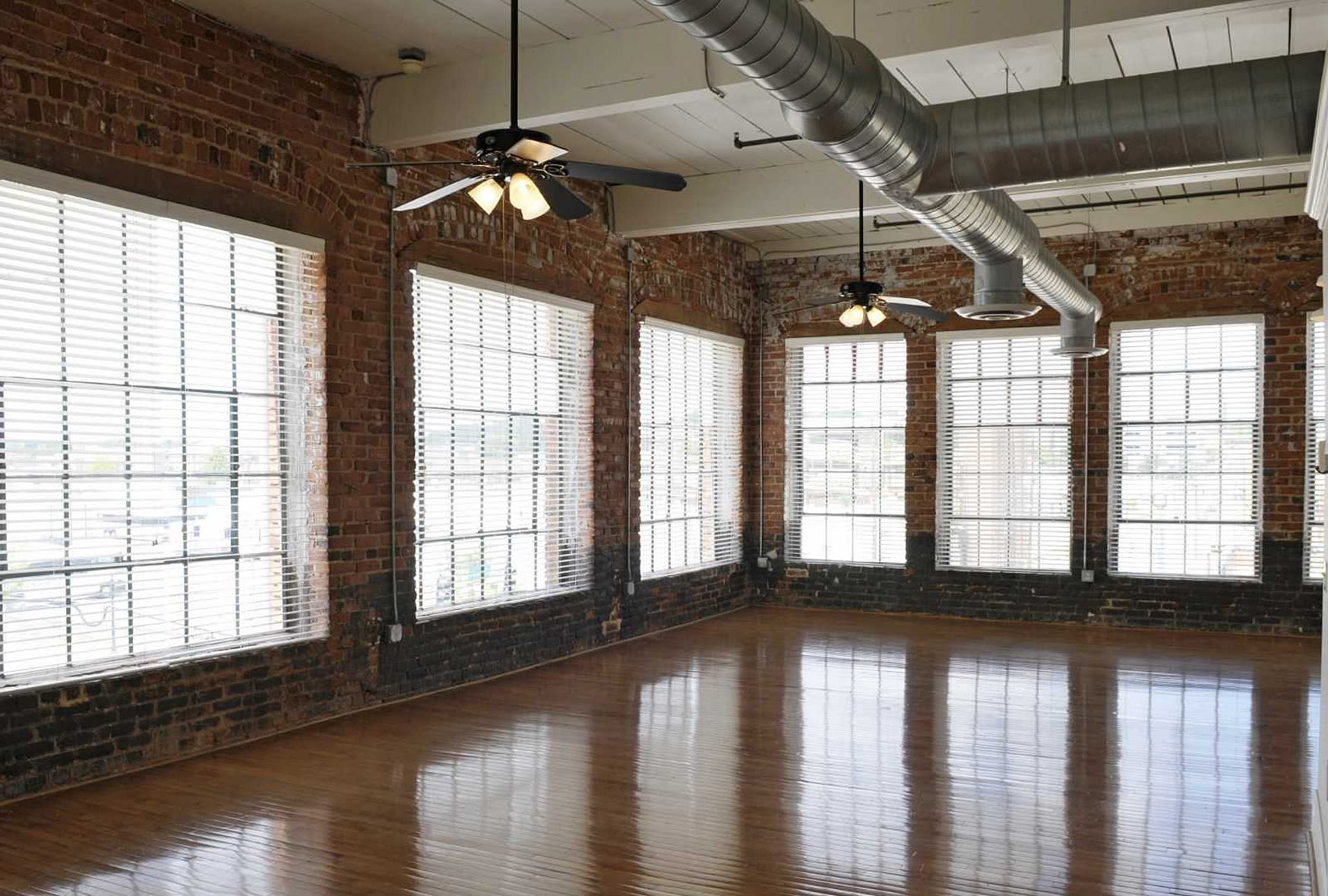 Spacious living space at Broadway Lofts in Macon, Georgia