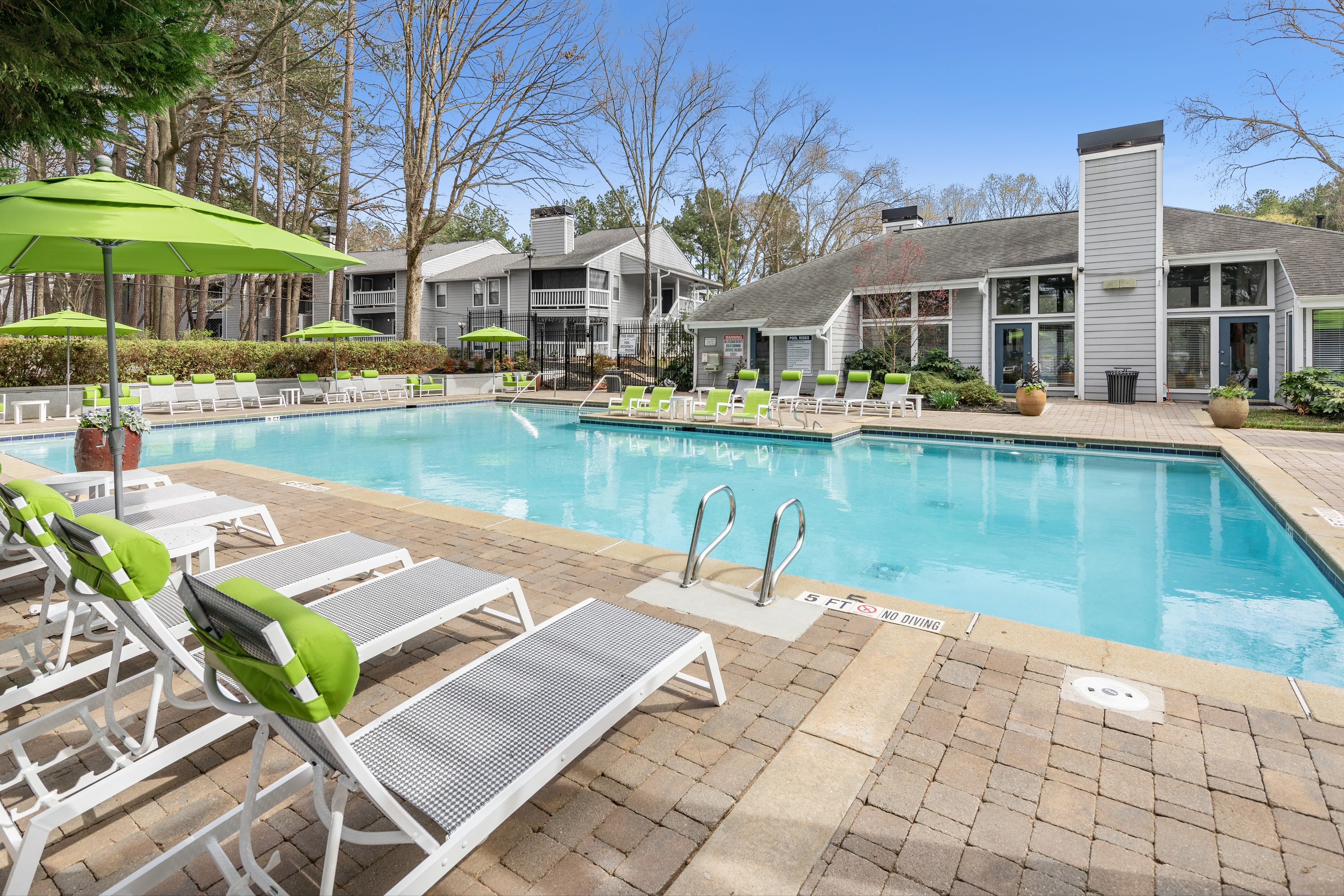 A large pool at The Franklin in Marietta, GA
