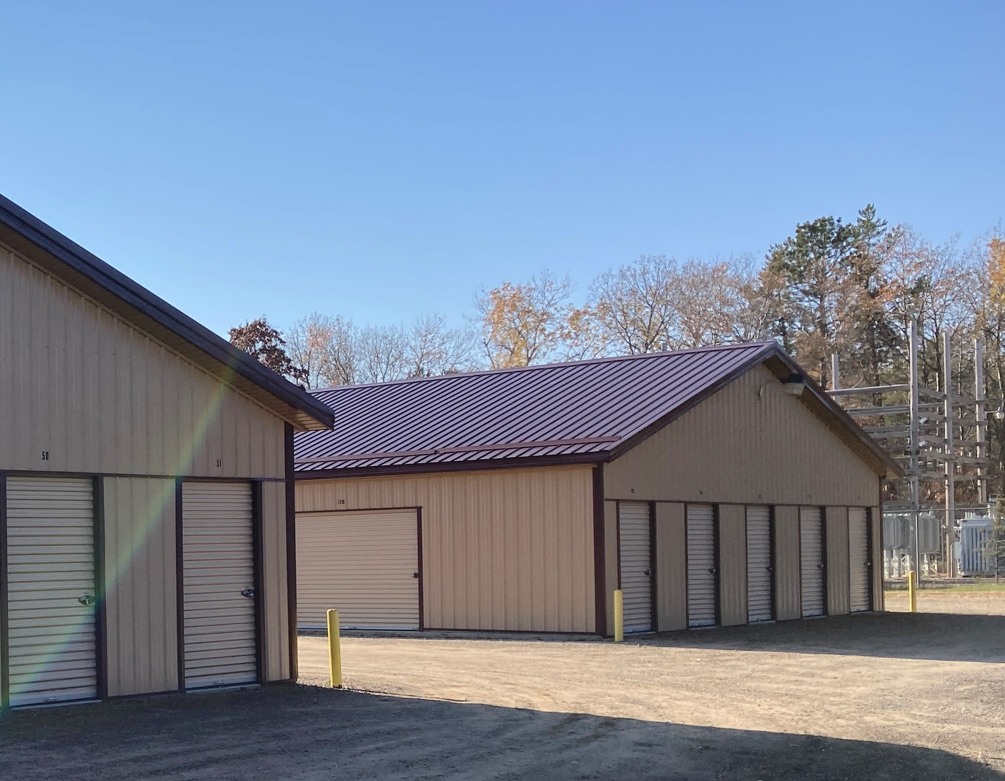 Exterior of outdoor units at KO Storage in Nisswa, Minnesota