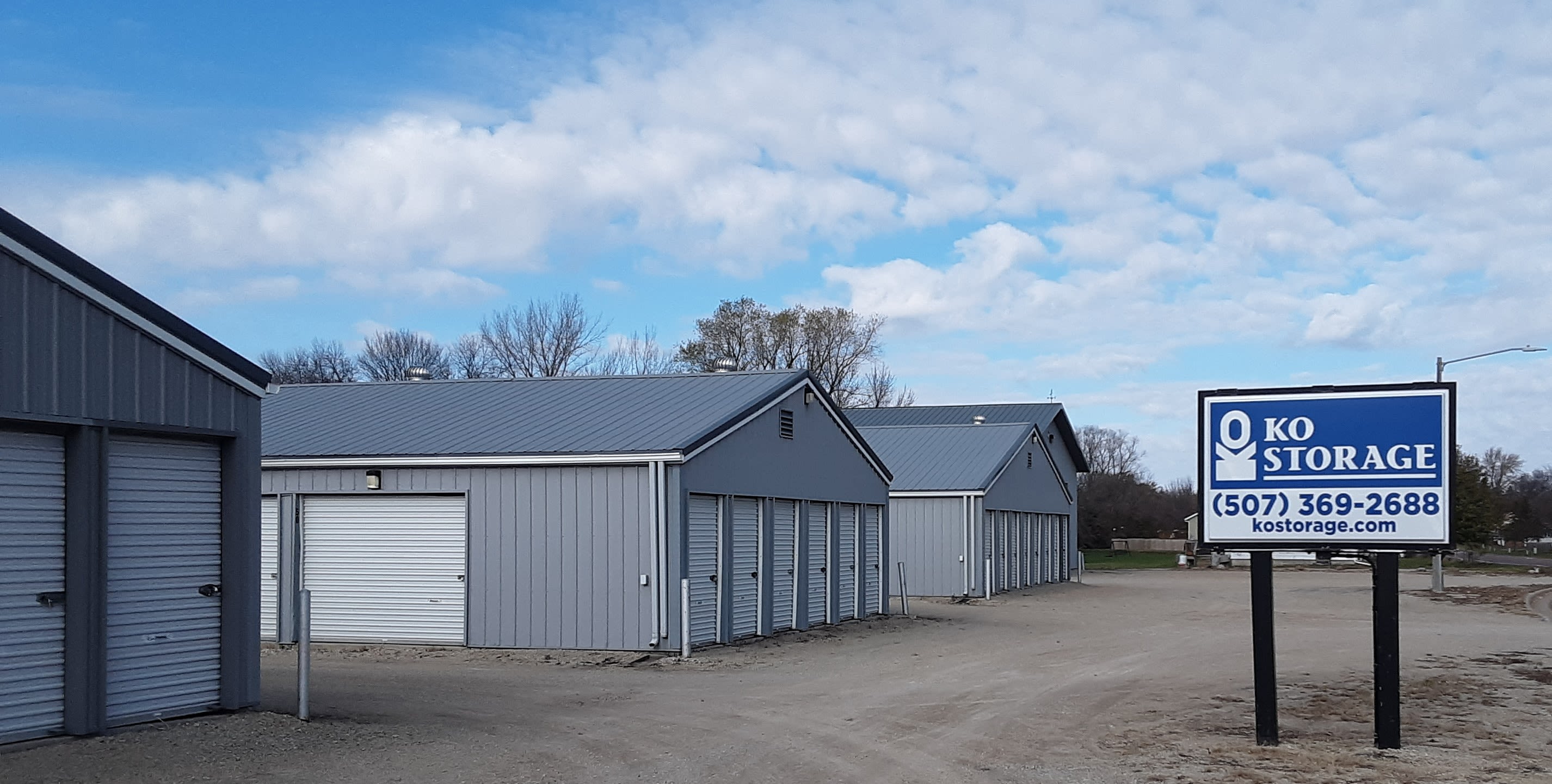 Unit size guide from KO Storage in Waseca, Minnesota