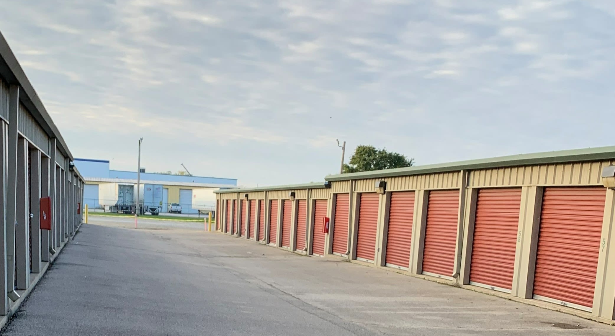 Exterior of outdoor units at KO Storage of Tipp City in Tipp City, Ohio
