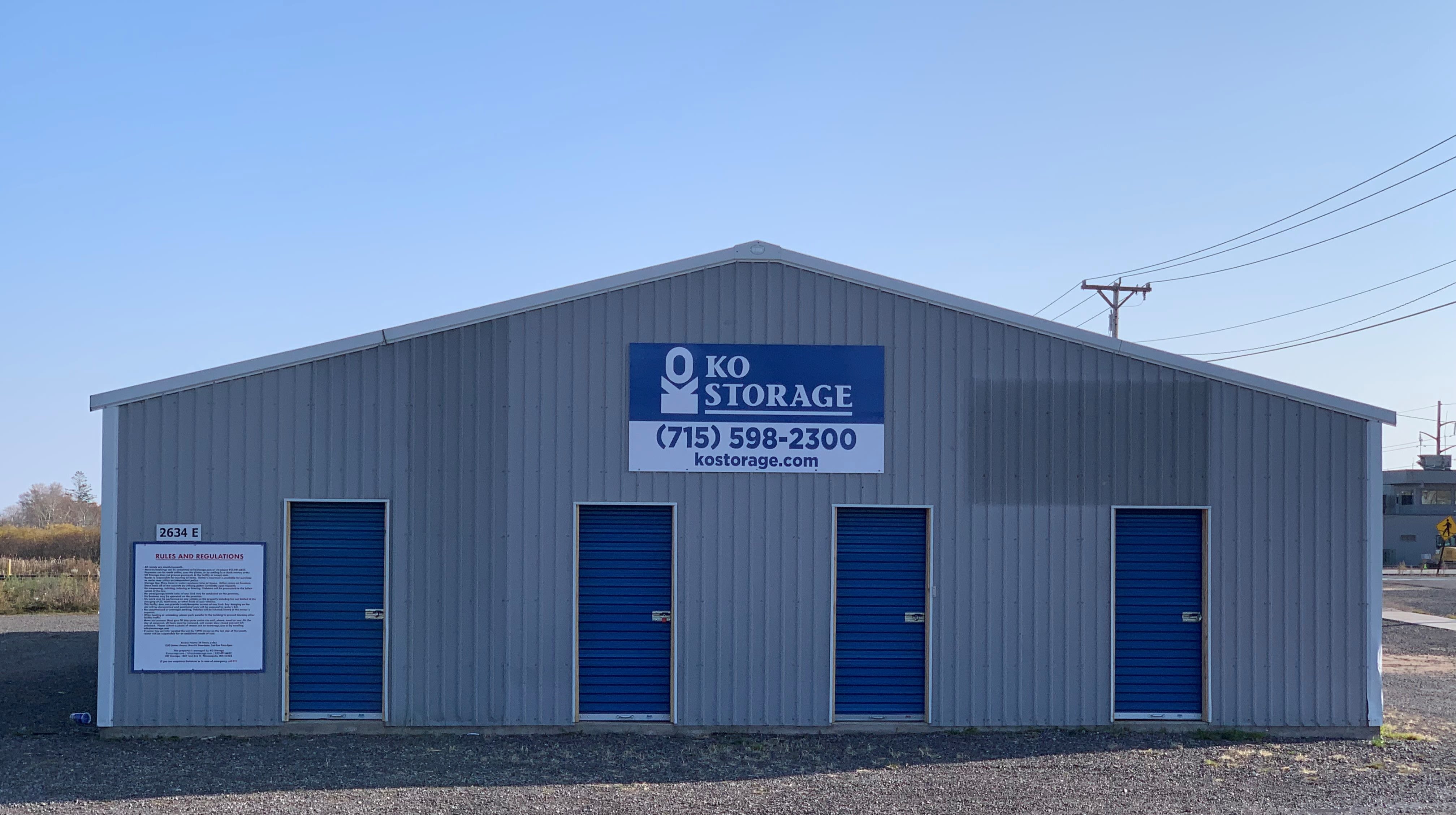 Map and directions to KO Storage in Superior, Wisconsin