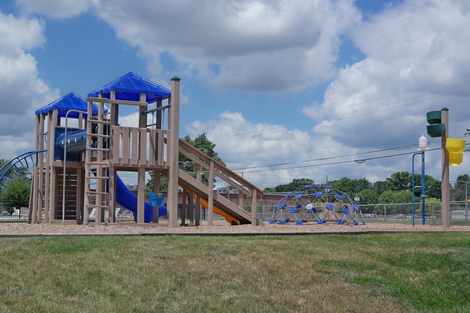 Playground at The Hermitage in Speedway, Indiana from the local neighborhood