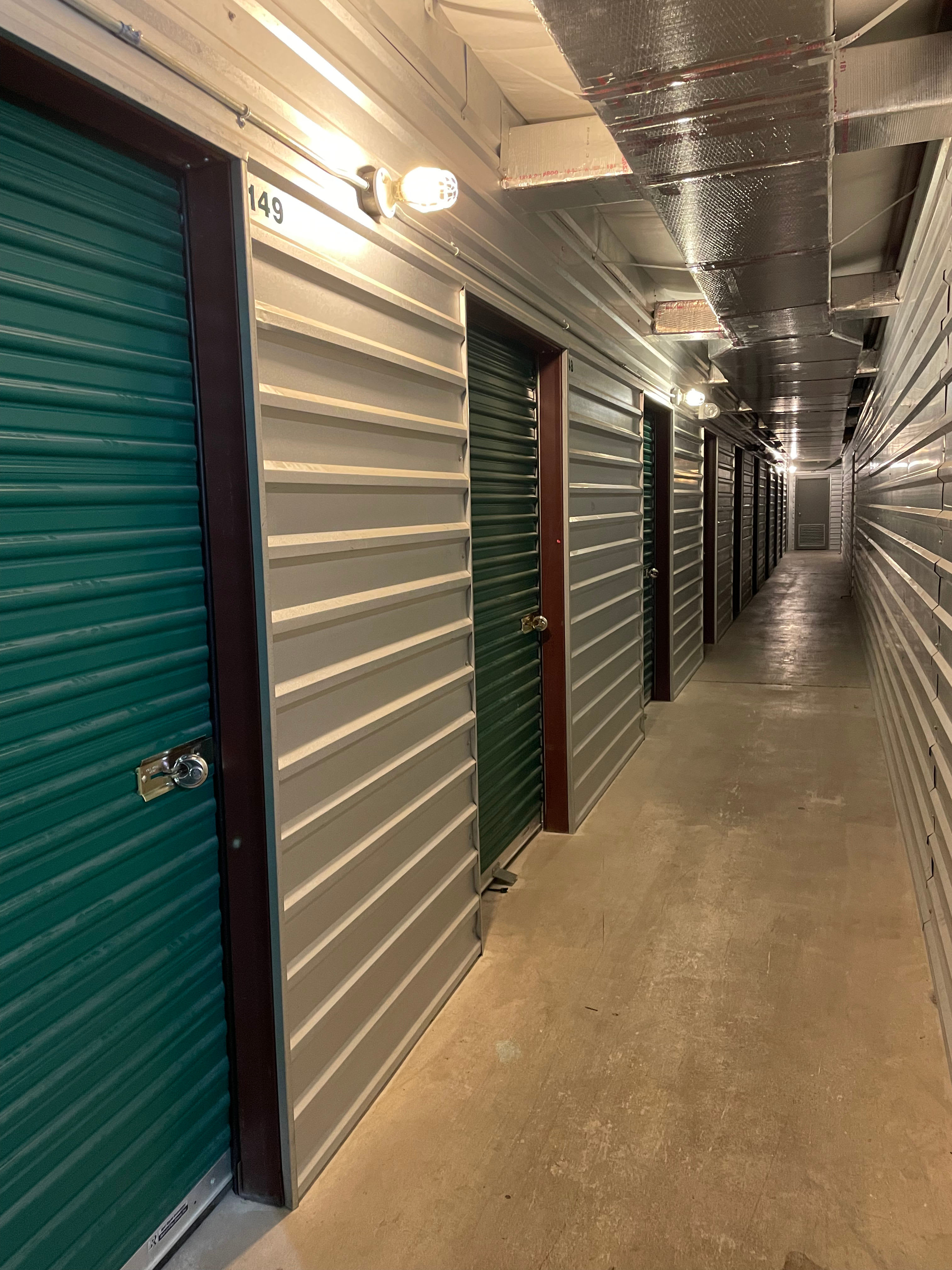 Temperature controlled units at KO Storage in Harlingen, Texas