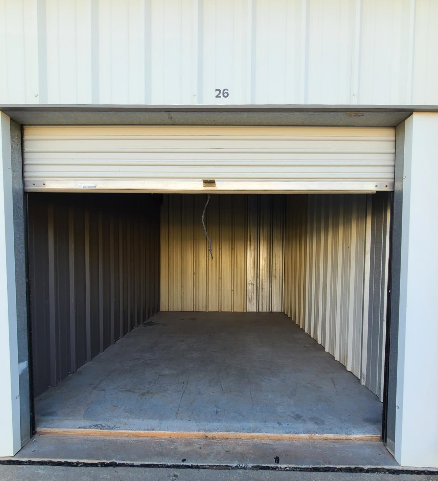 A storage unit at KO Storage in Harrah, Oklahoma