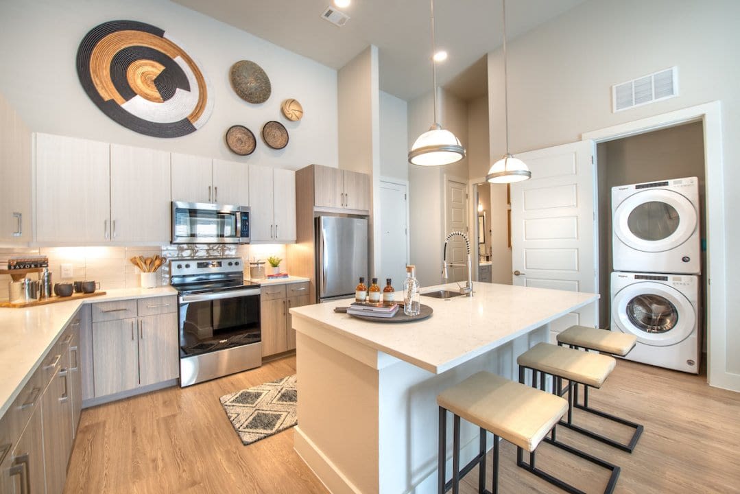Open kitchen layout at Kilby in Frisco, Texas