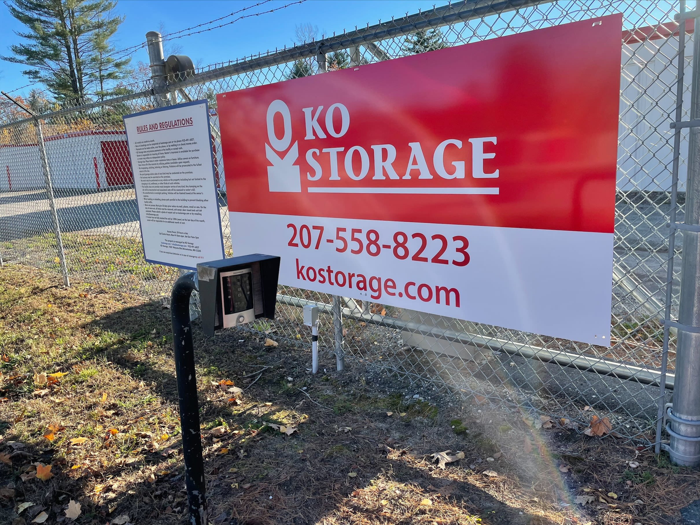 View our list of features at KO Storage in Auburn, Maine